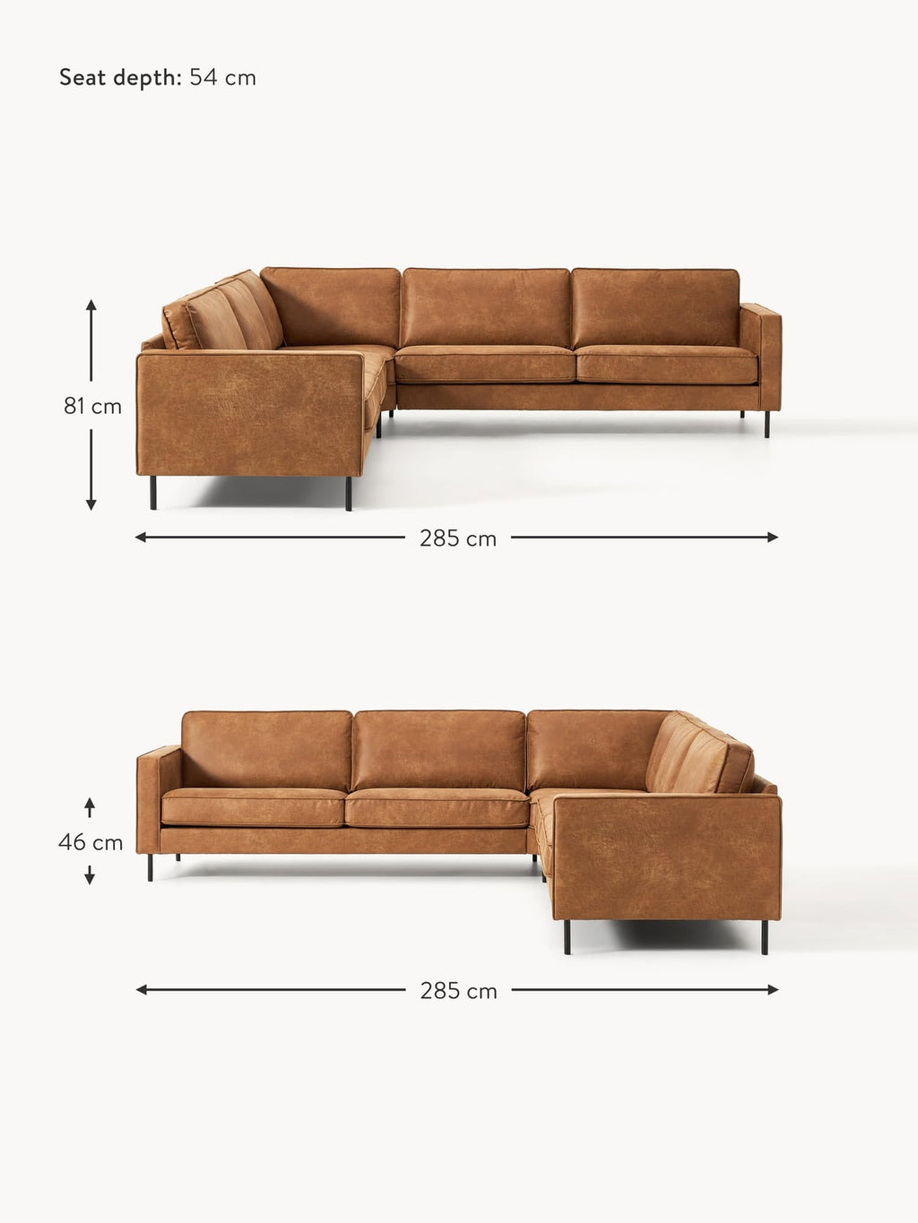 Cranmore XL Leather Corner Sofa