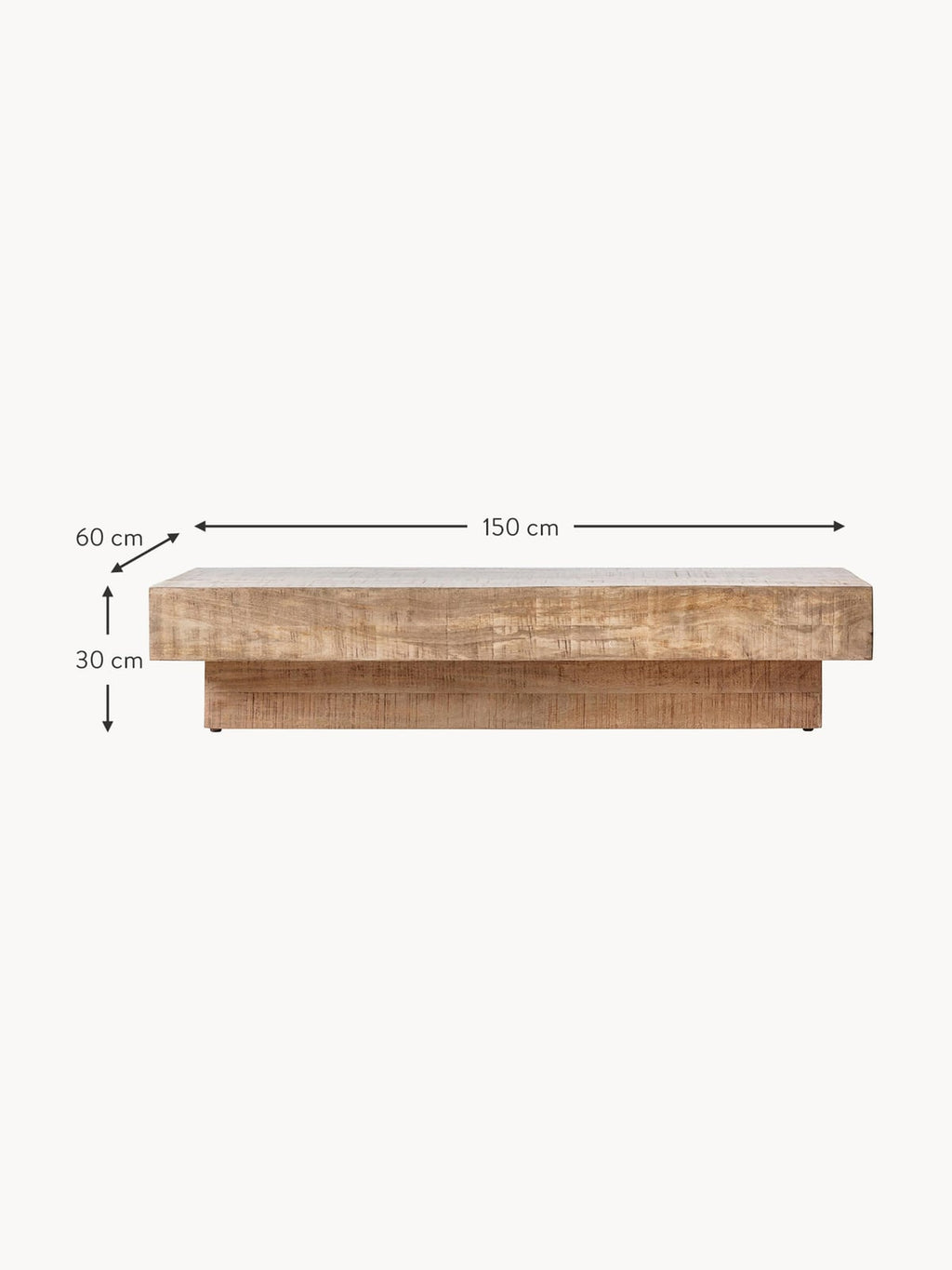 Croglin Mango Wood Coffee Table