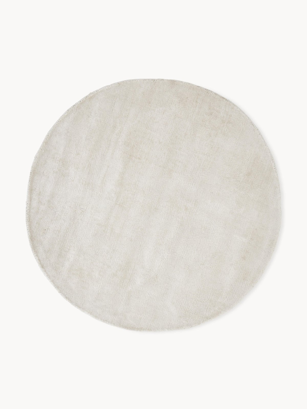 Croglin Round Hand-Woven Viscose Rug