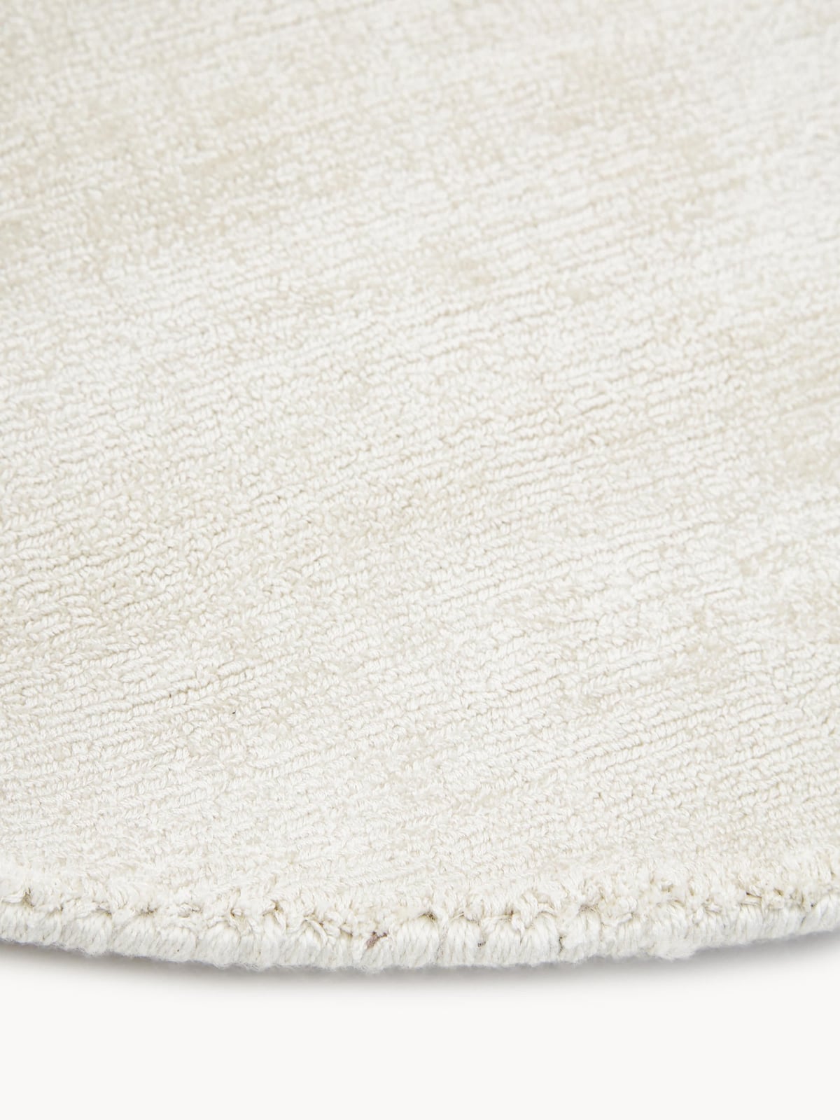 Croglin Round Hand-Woven Viscose Rug