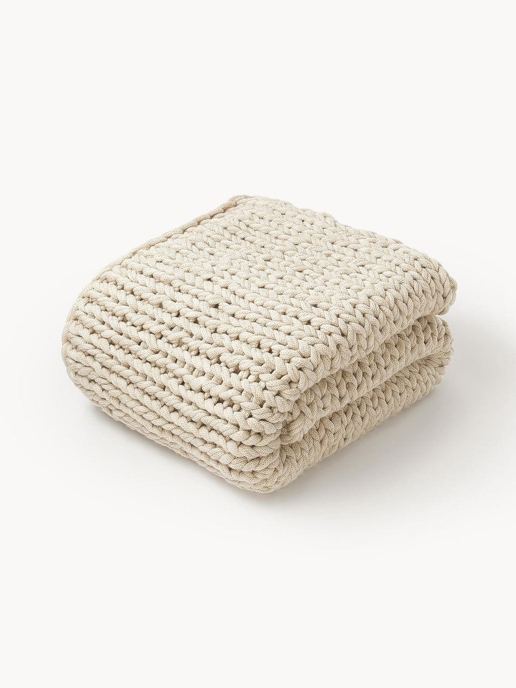 Crowhurst Handmade Chunky Knit Blanket