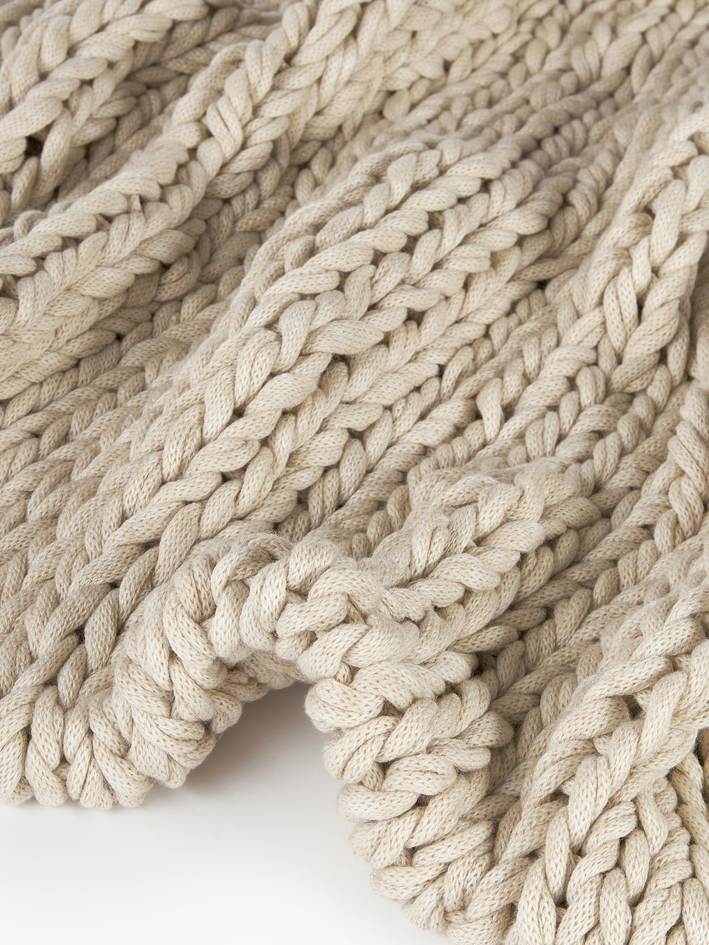 Crowhurst Handmade Chunky Knit Blanket