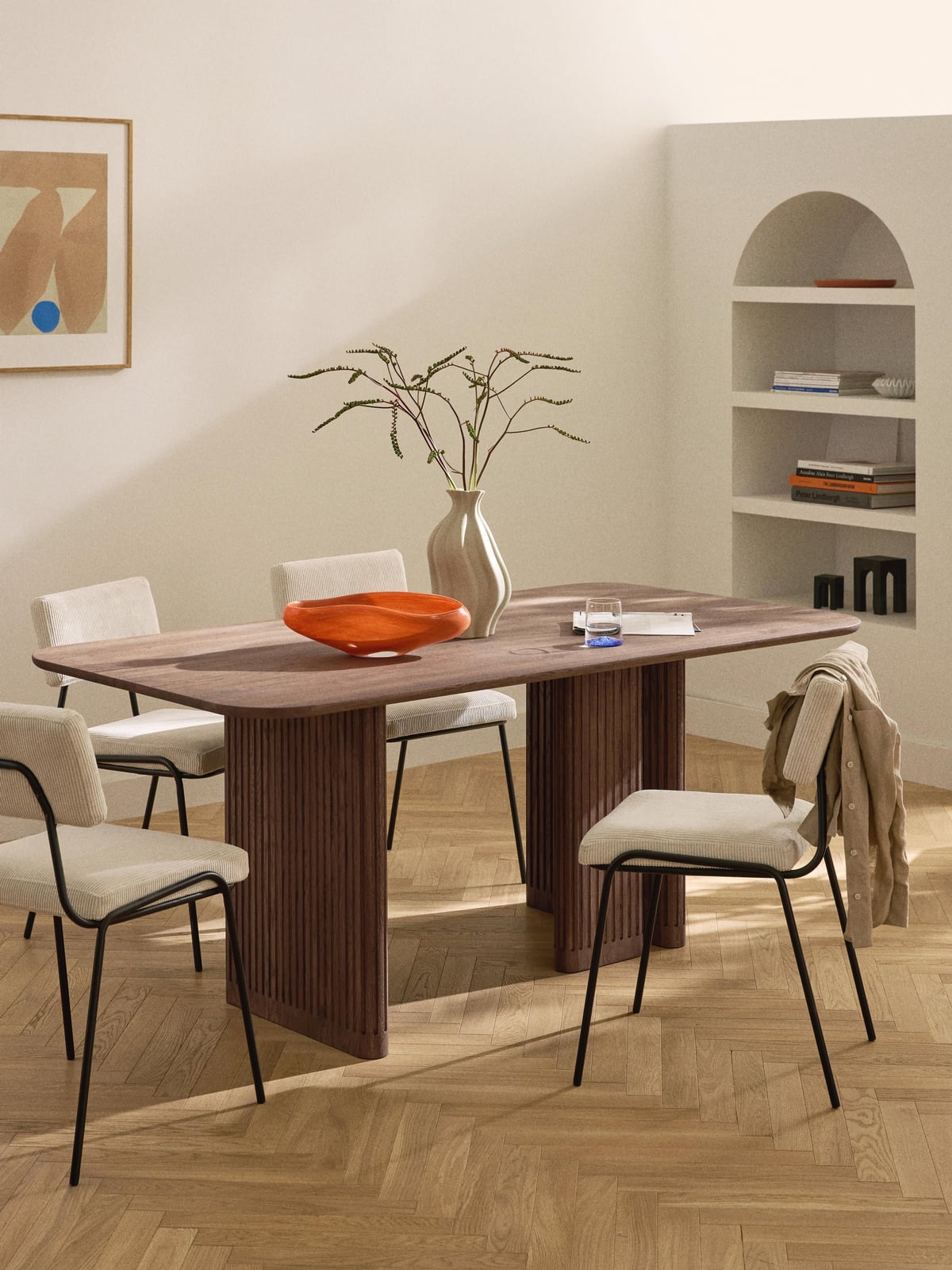 Crowhurst Oak Wood Dining Table, in various sizes