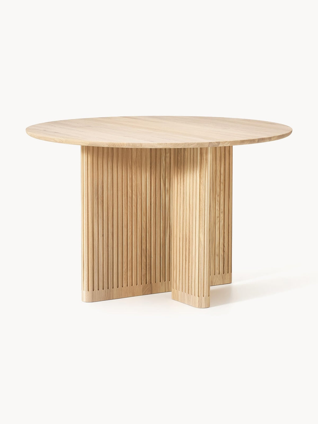Crowhurst Round Oak Wood Dining Table, Ø 120 cm