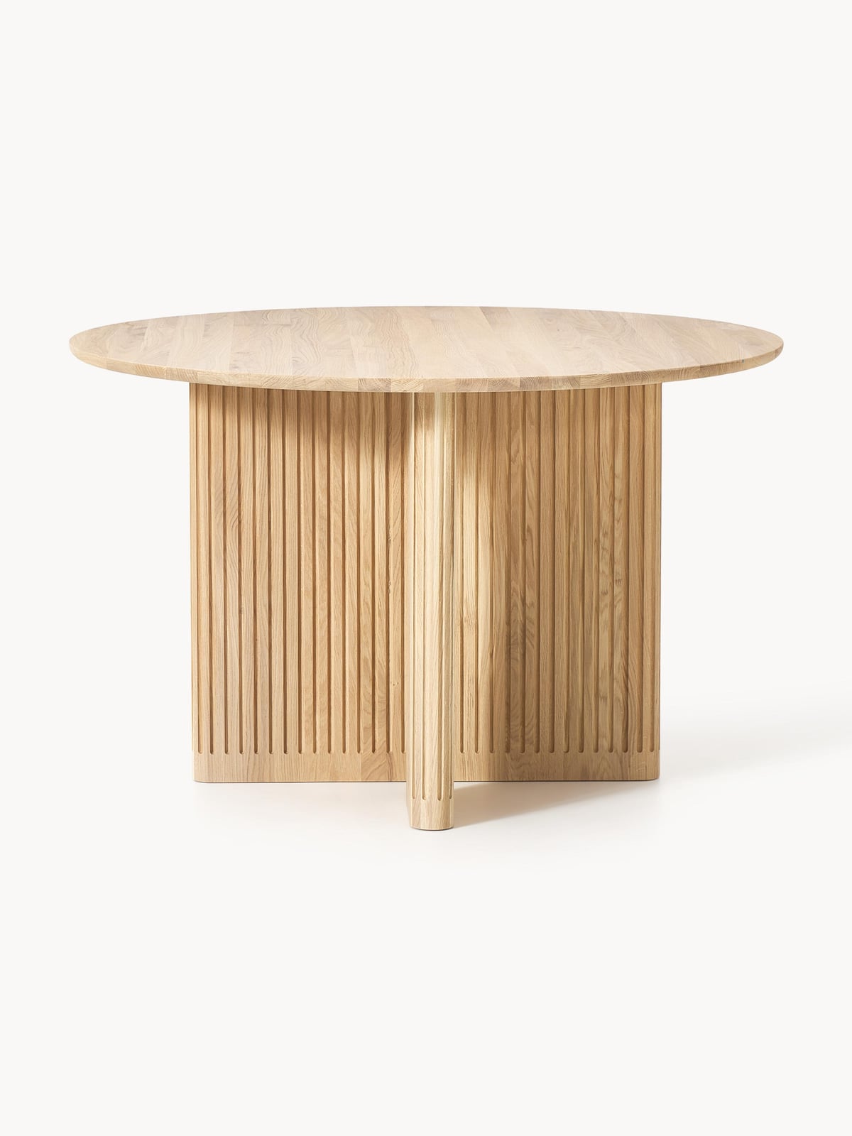 Crowhurst Round Oak Wood Dining Table, Ø 120 cm