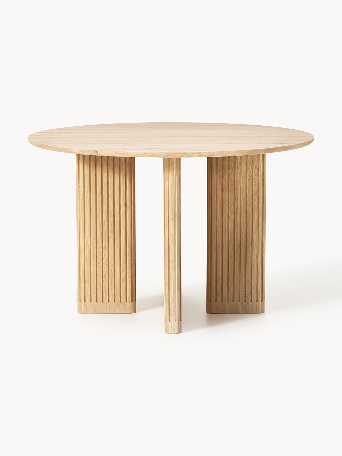 Crowhurst Round Oak Wood Dining Table, Ø 120 cm