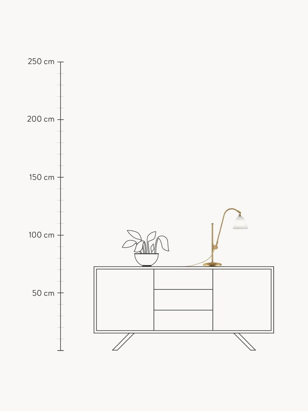 Dalby BL1 Large Height-Adjustable Table Lamp