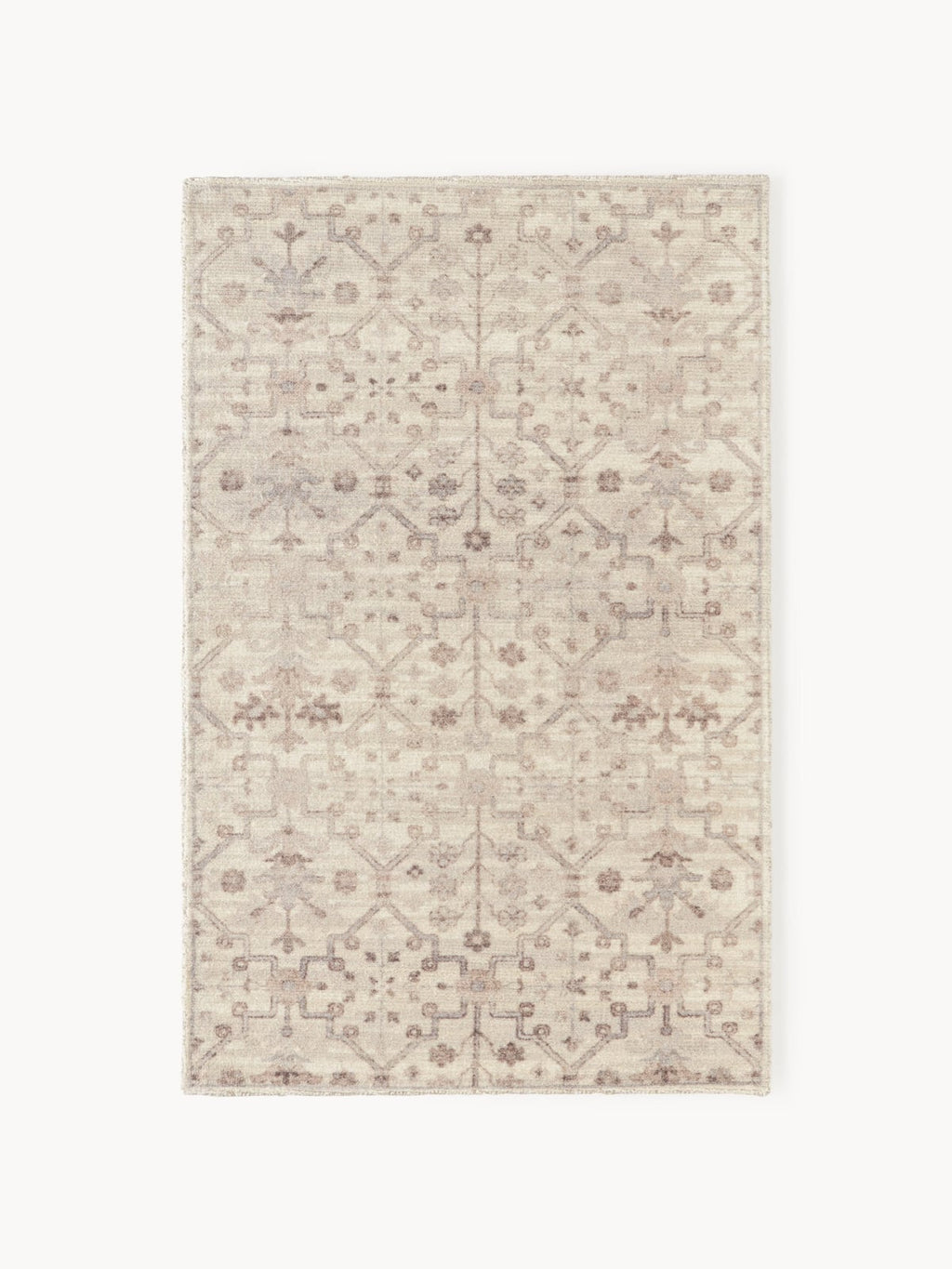 Dalby Hand-Woven Low-Pile Rug with Ornaments