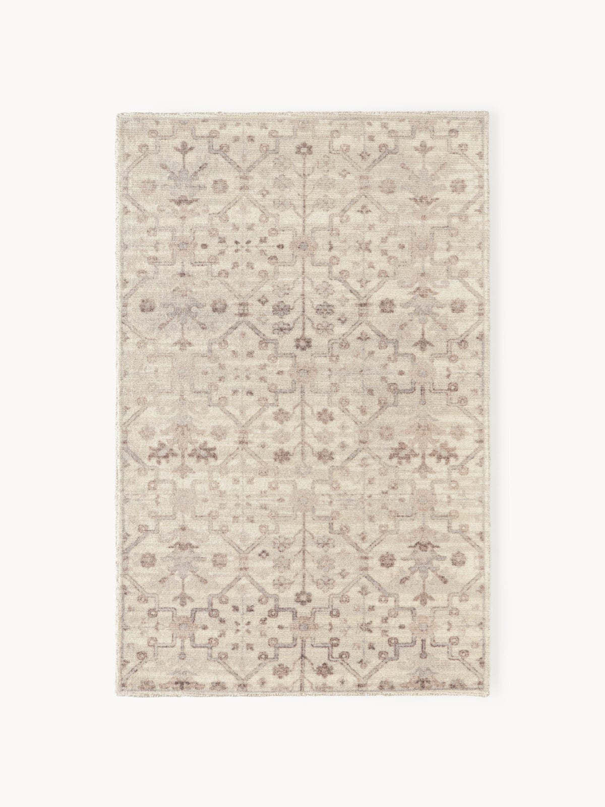 Dalby Hand-Woven Low-Pile Rug with Ornaments