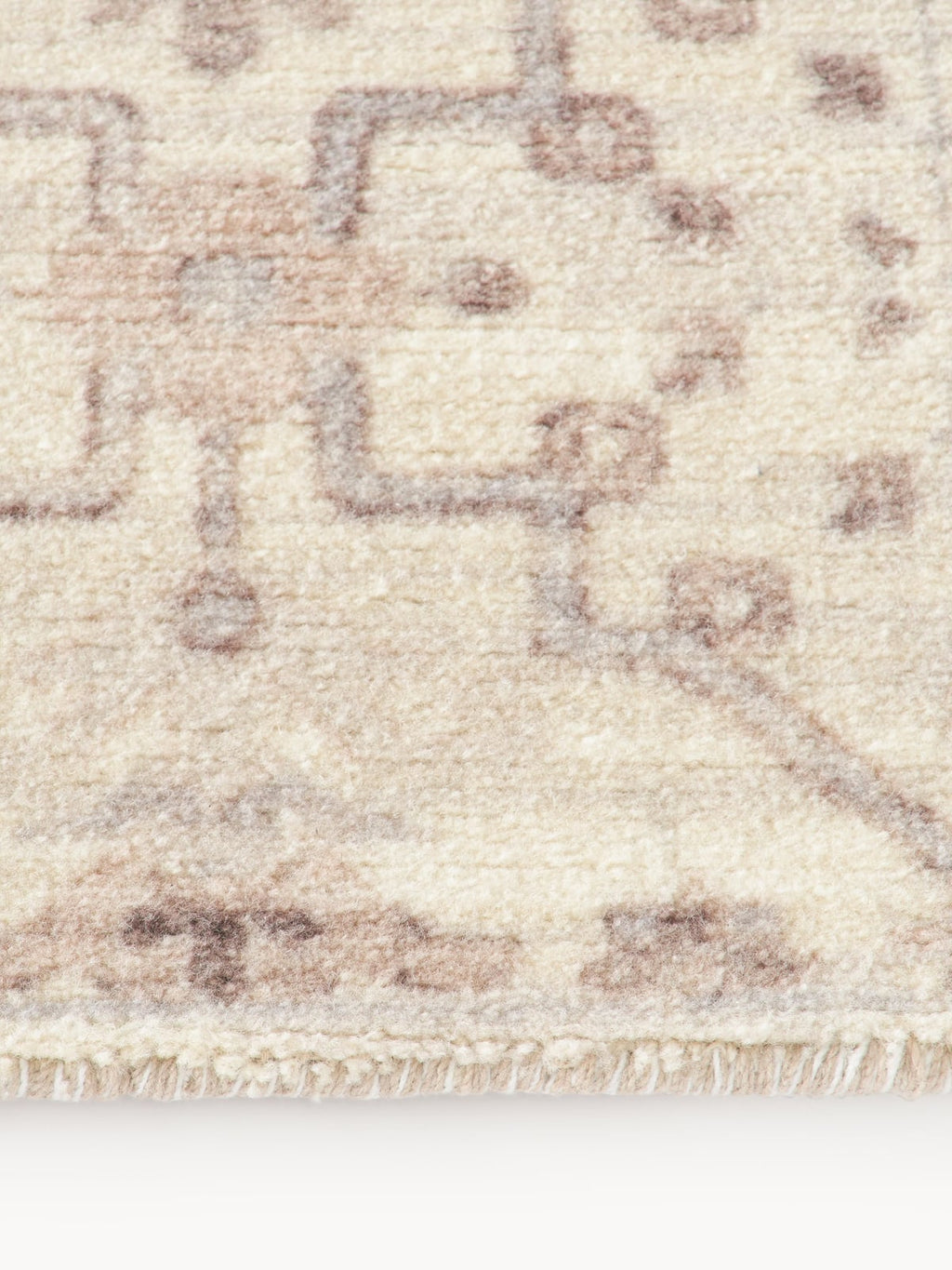 Dalby Hand-Woven Low-Pile Rug with Ornaments