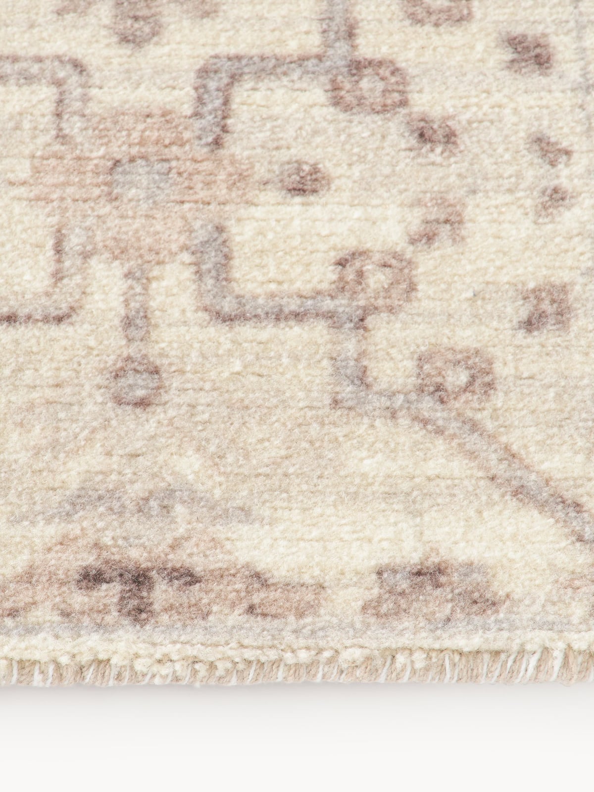 Dalby Hand-Woven Low-Pile Rug with Ornaments