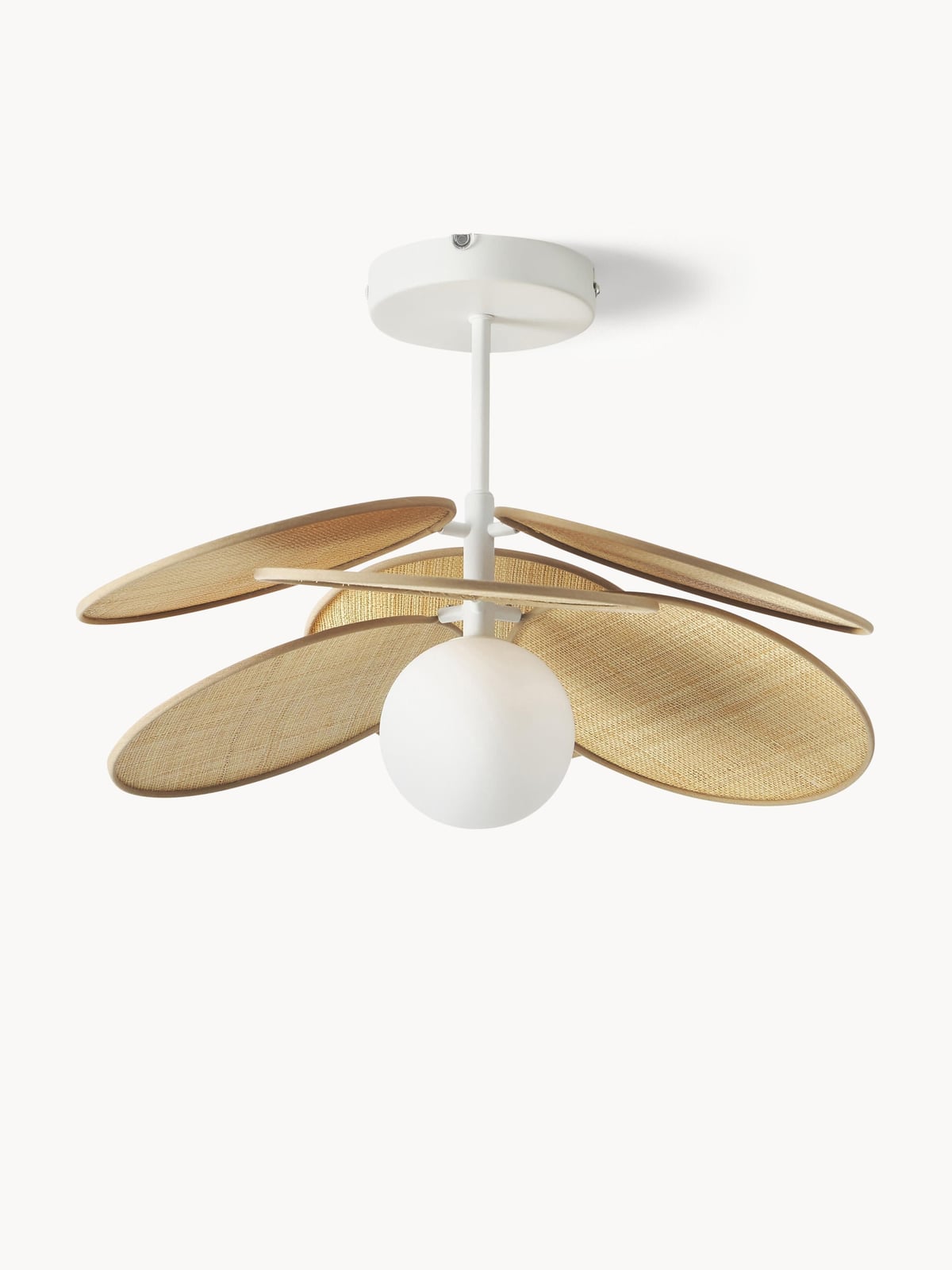 Danby Ceiling Lamp with Natural Fibre Decor