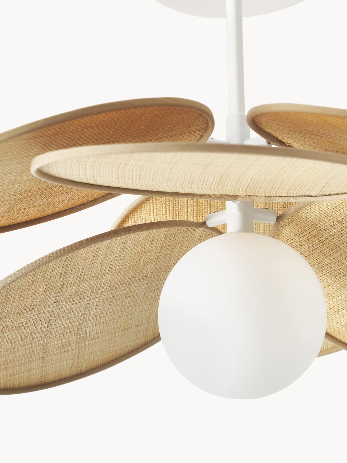 Danby Ceiling Lamp with Natural Fibre Decor