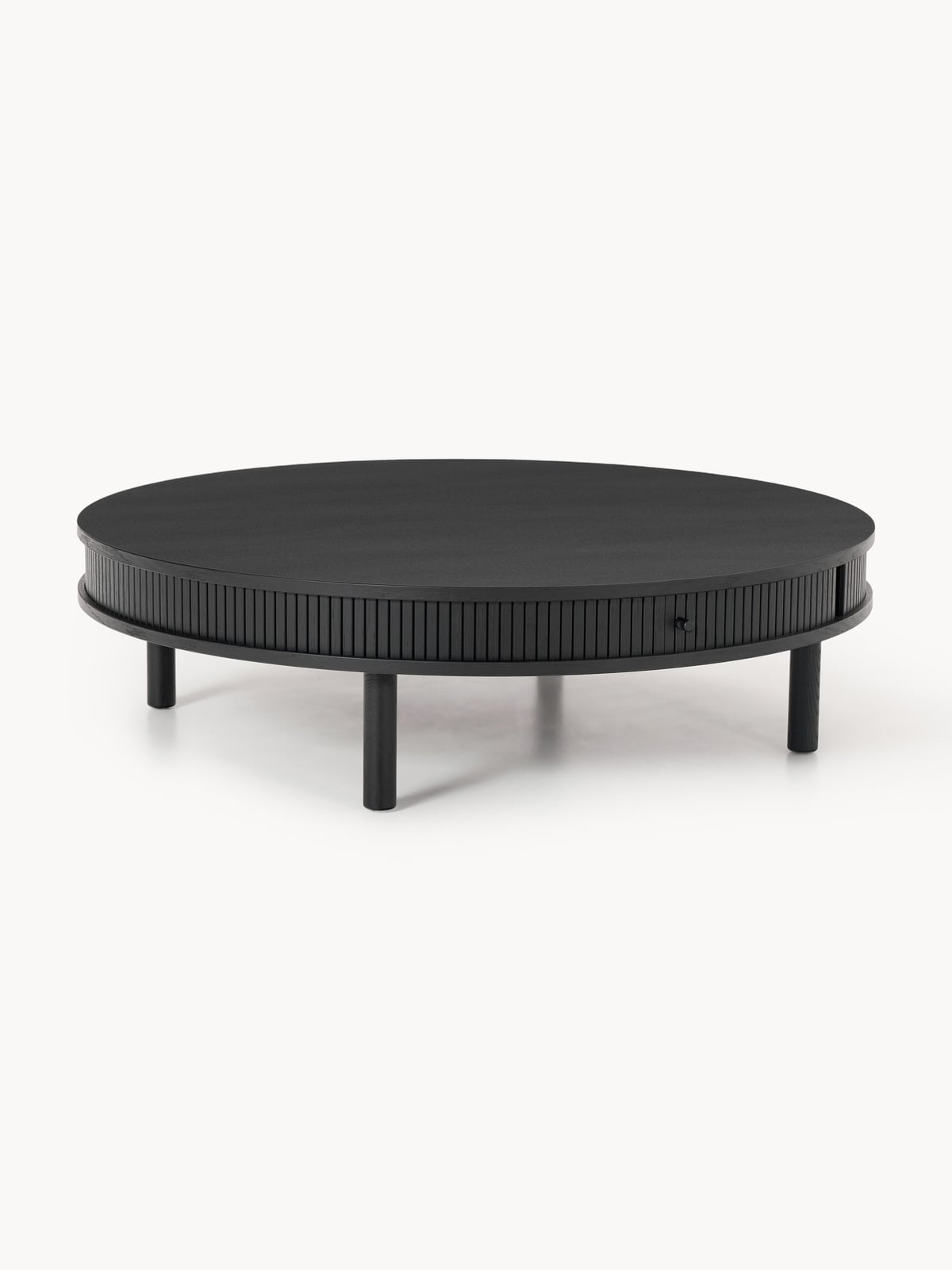 Delamere Coffee Table with Fluted Front, Ø 110 cm