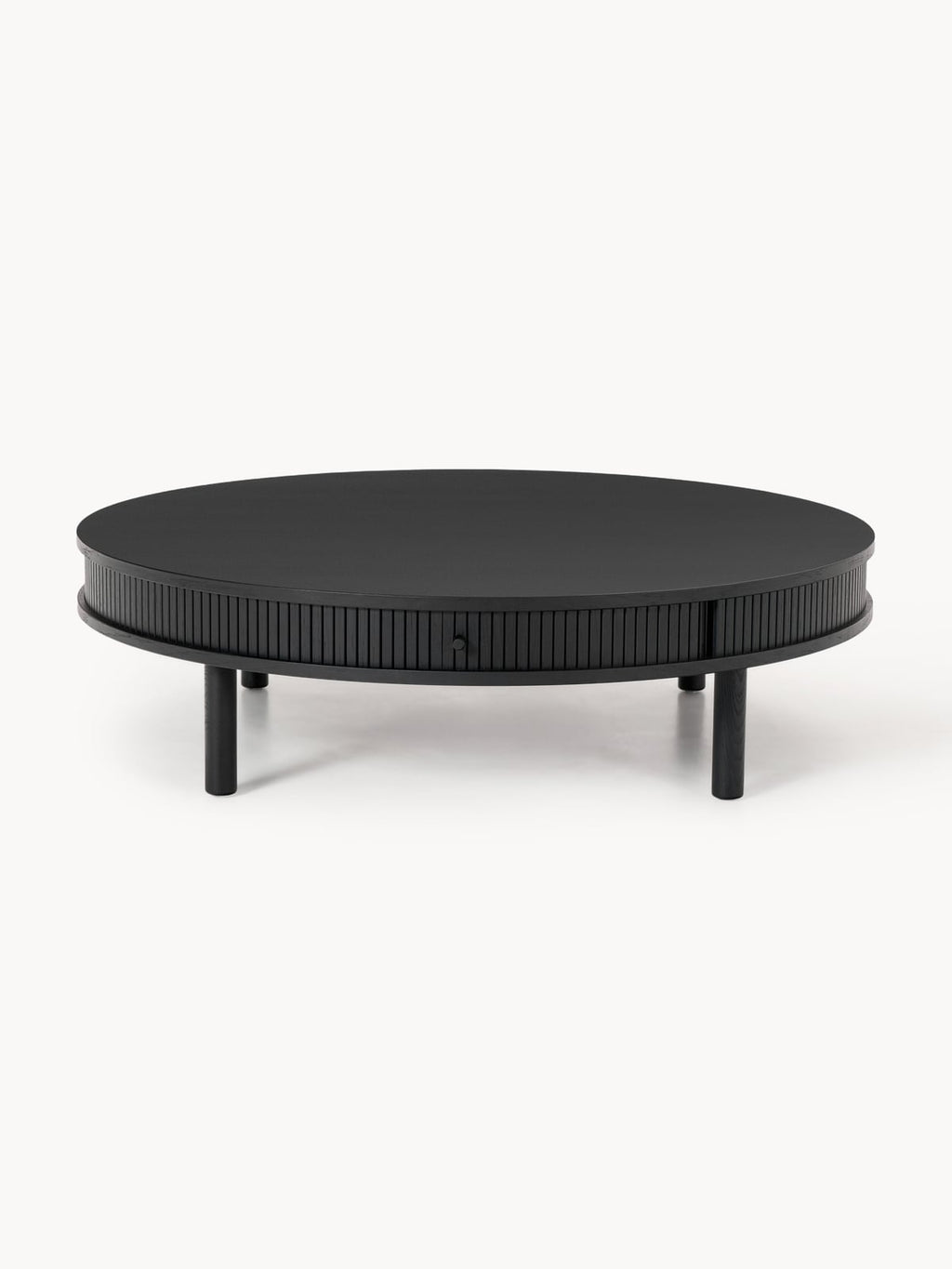 Delamere Coffee Table with Fluted Front, Ø 110 cm