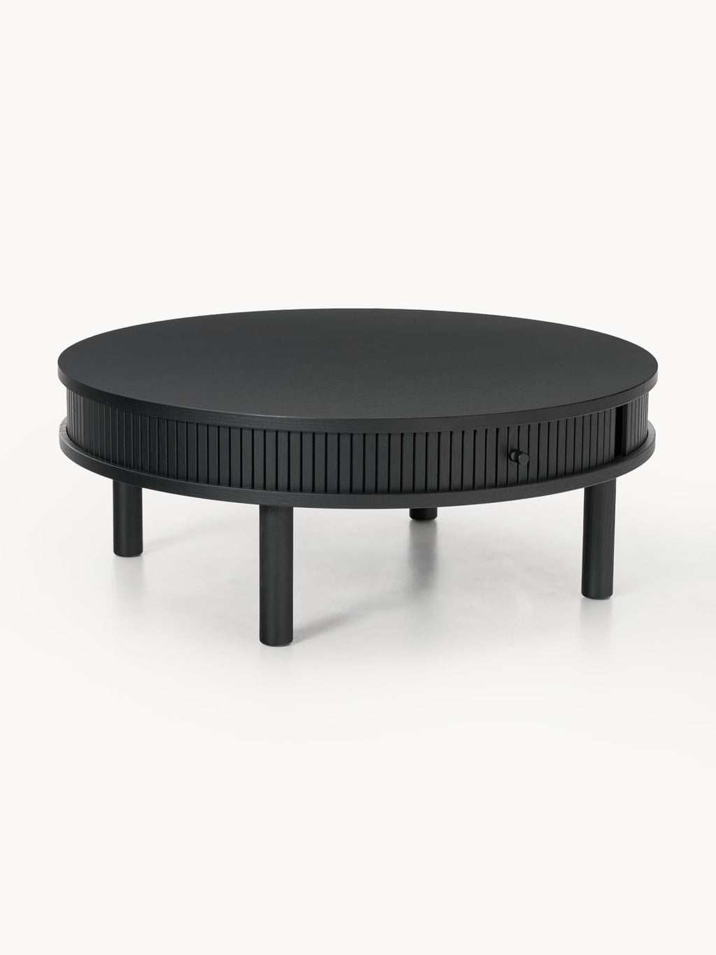 Delamere Coffee Table with Fluted Front, Ø 80 cm