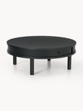 Delamere Coffee Table with Fluted Front, Ø 80 cm