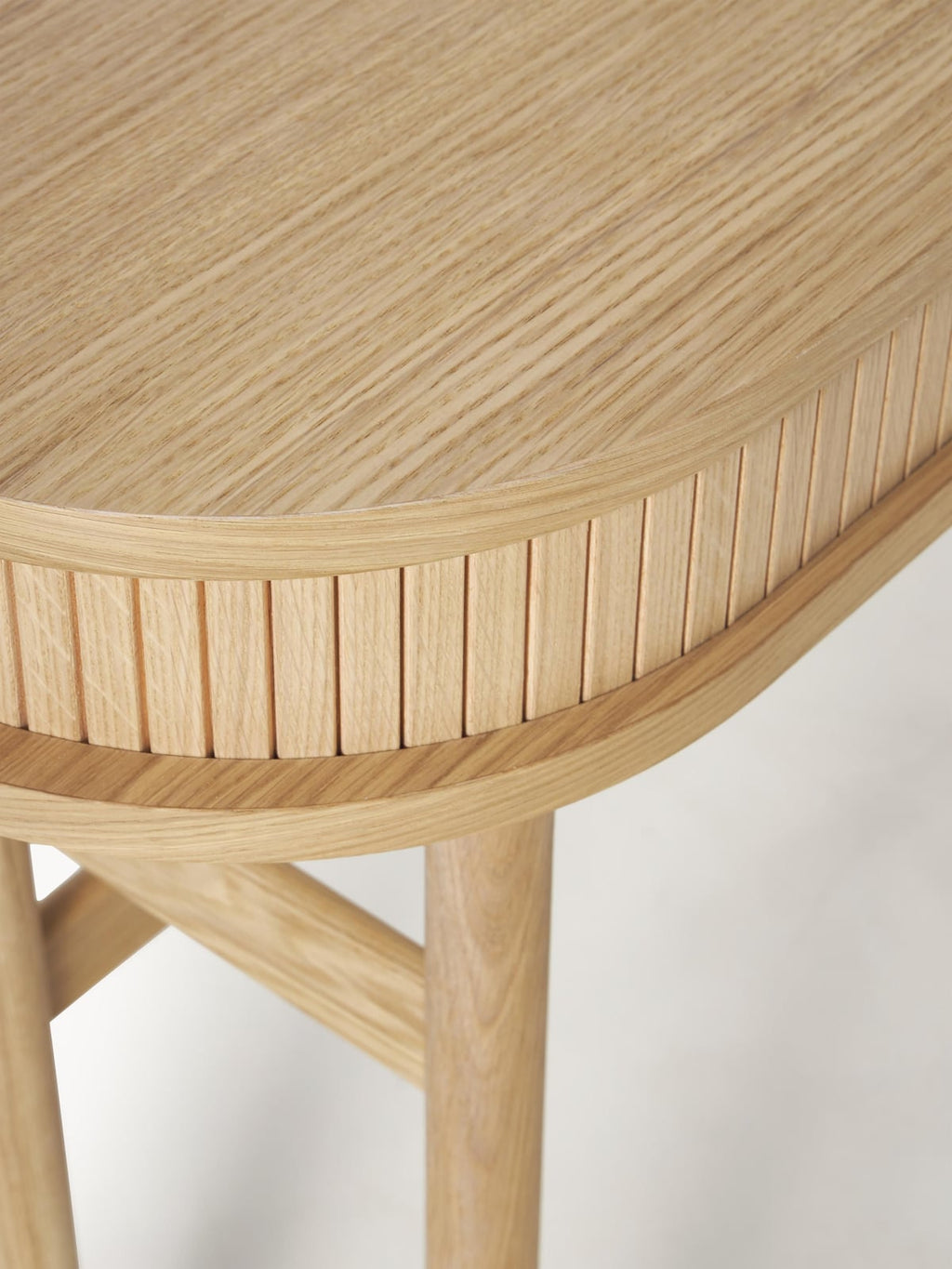 Delamere Console Table with Fluted Front