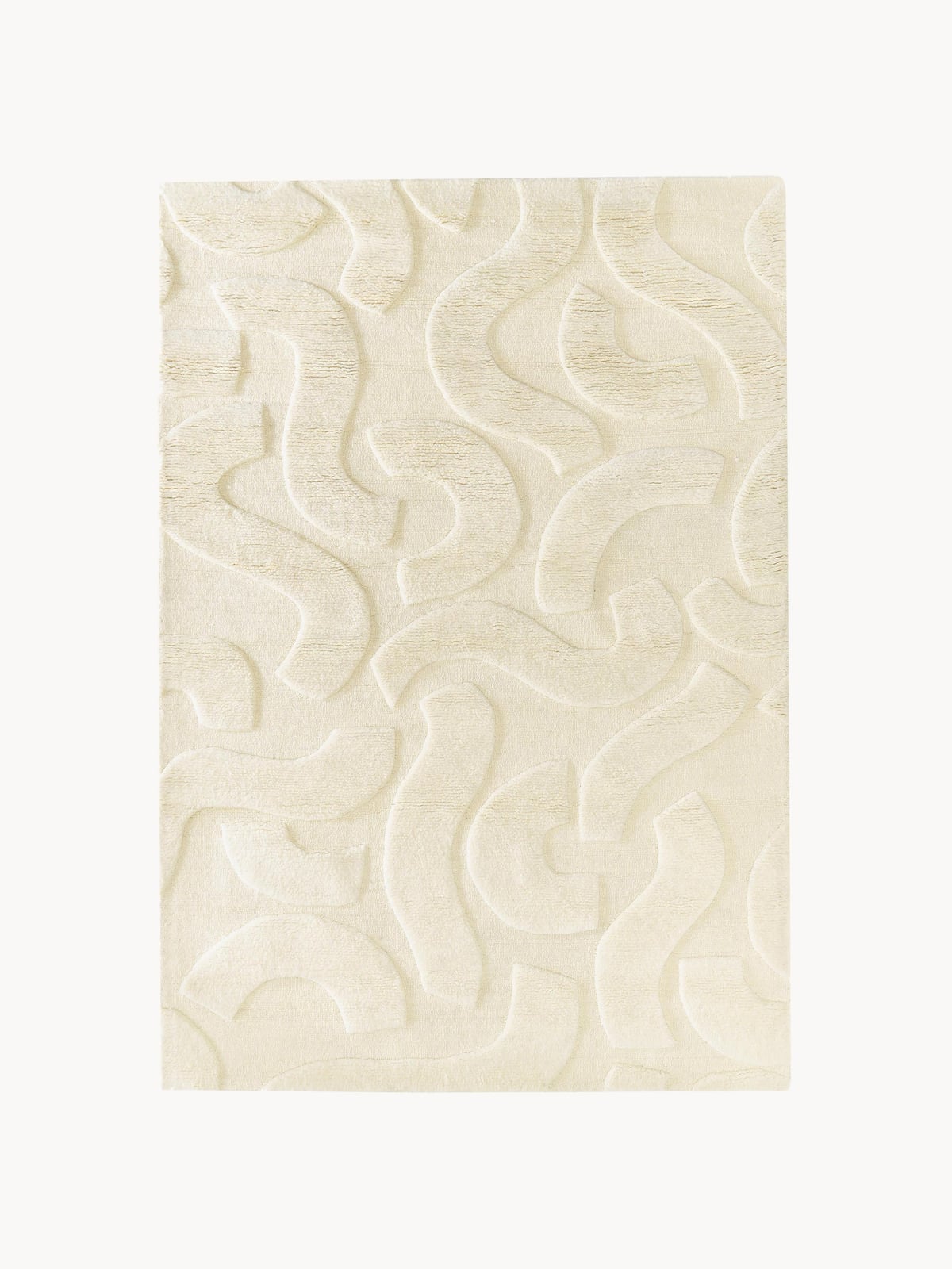 Delamere High-Low Wool Rug, Hand-Woven