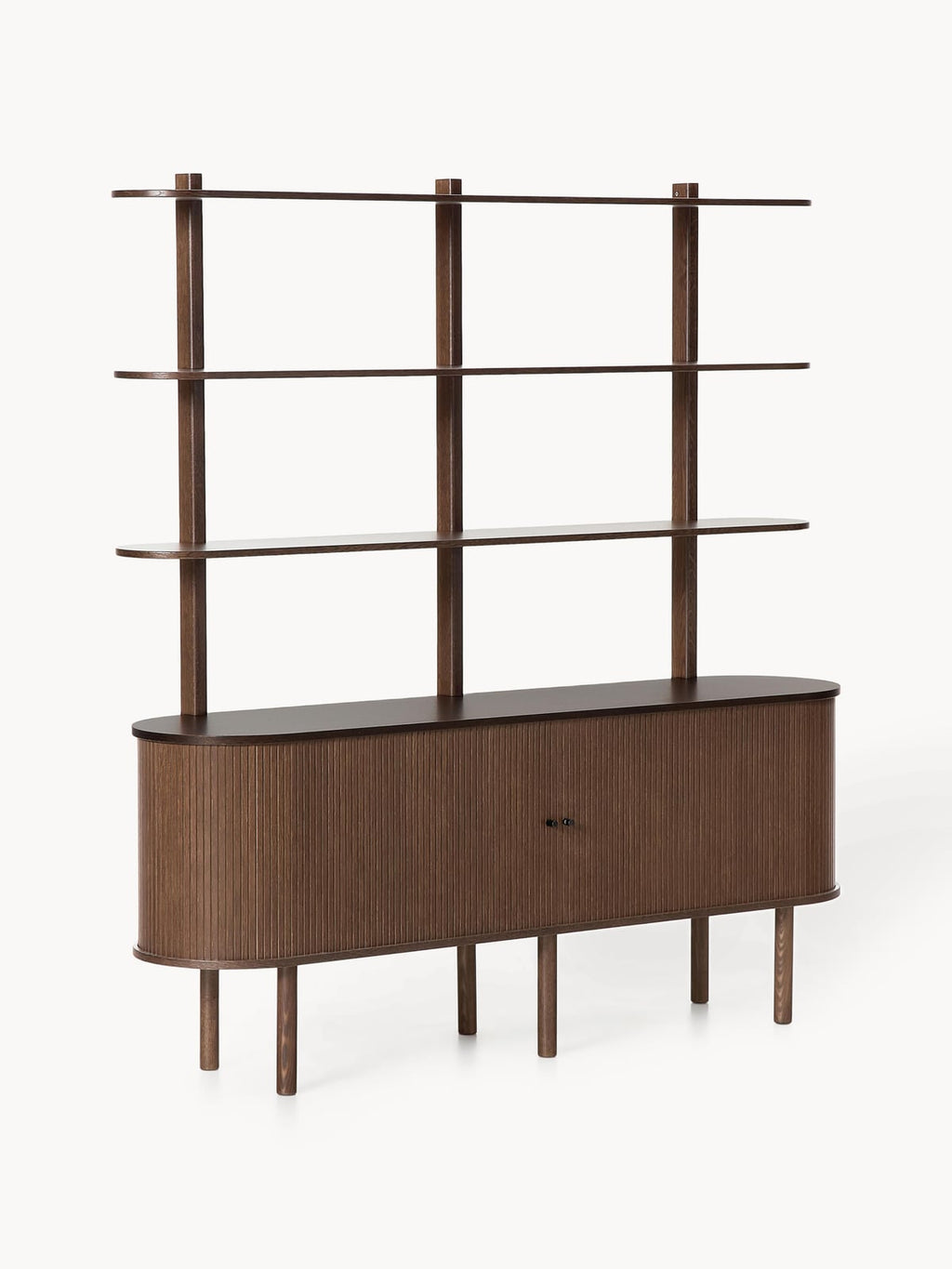 Delamere Large Shelving Unit with Fluted Front