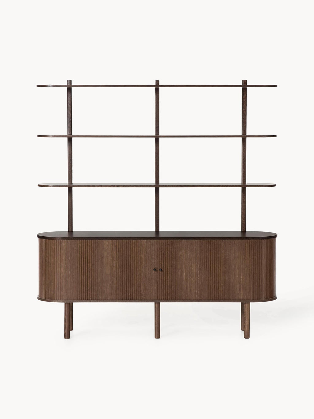 Delamere Large Shelving Unit with Fluted Front