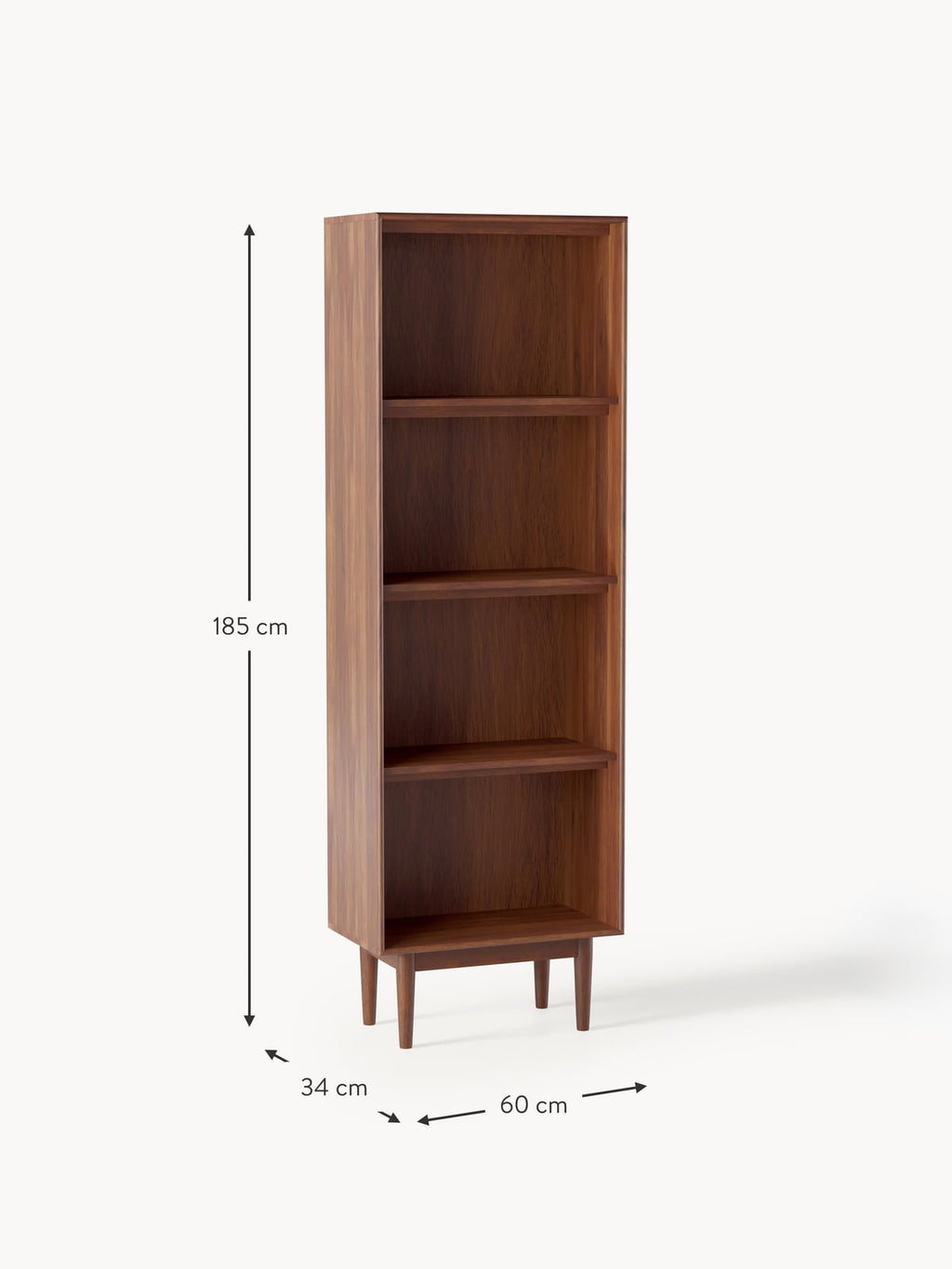 Delamere Mango Wood High Shelving Unit