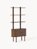 Delamere Narrow Shelving Unit with Fluted Front