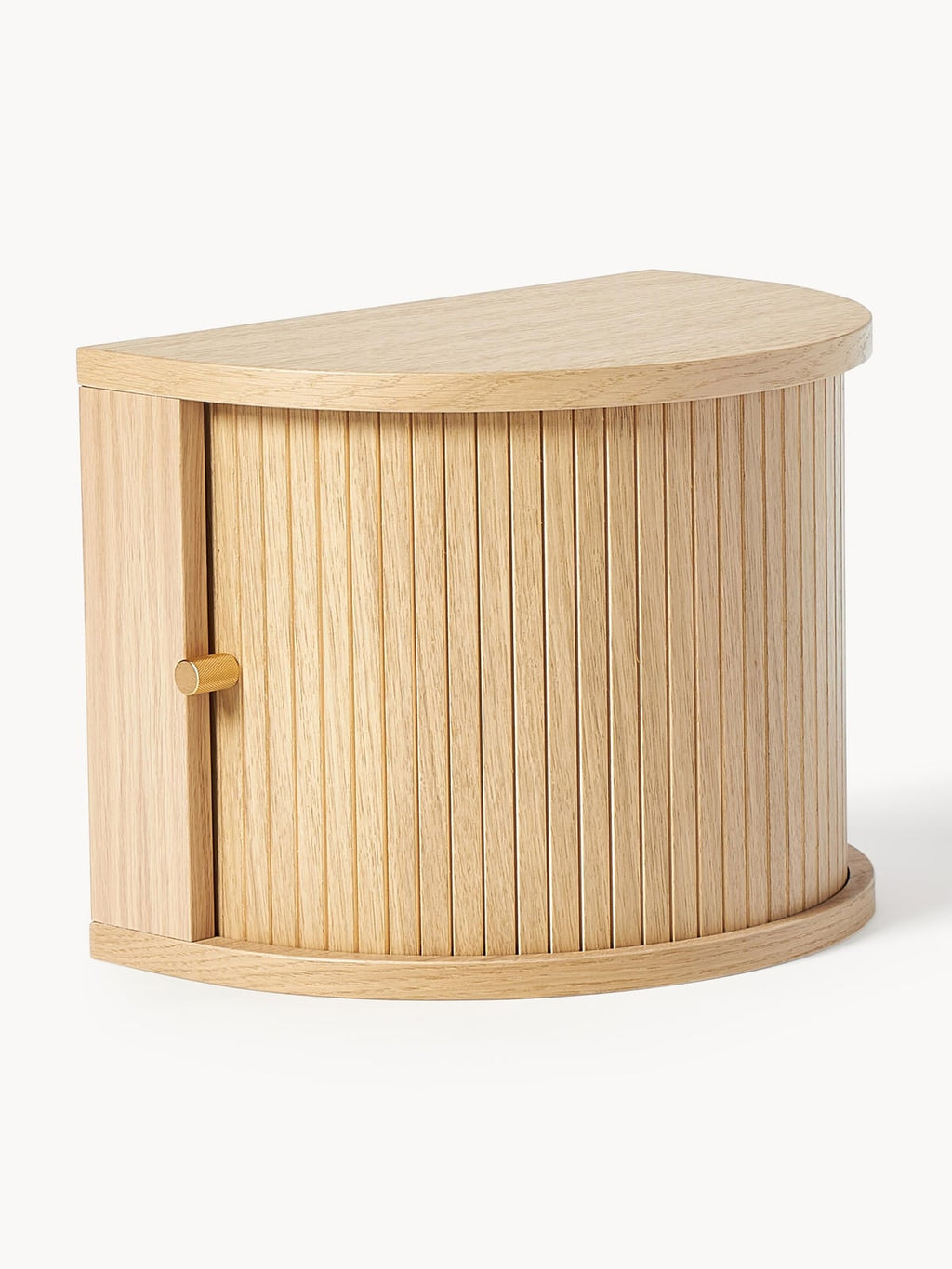 Delamere Wall-Mounted Bedside Table with Fluted Front