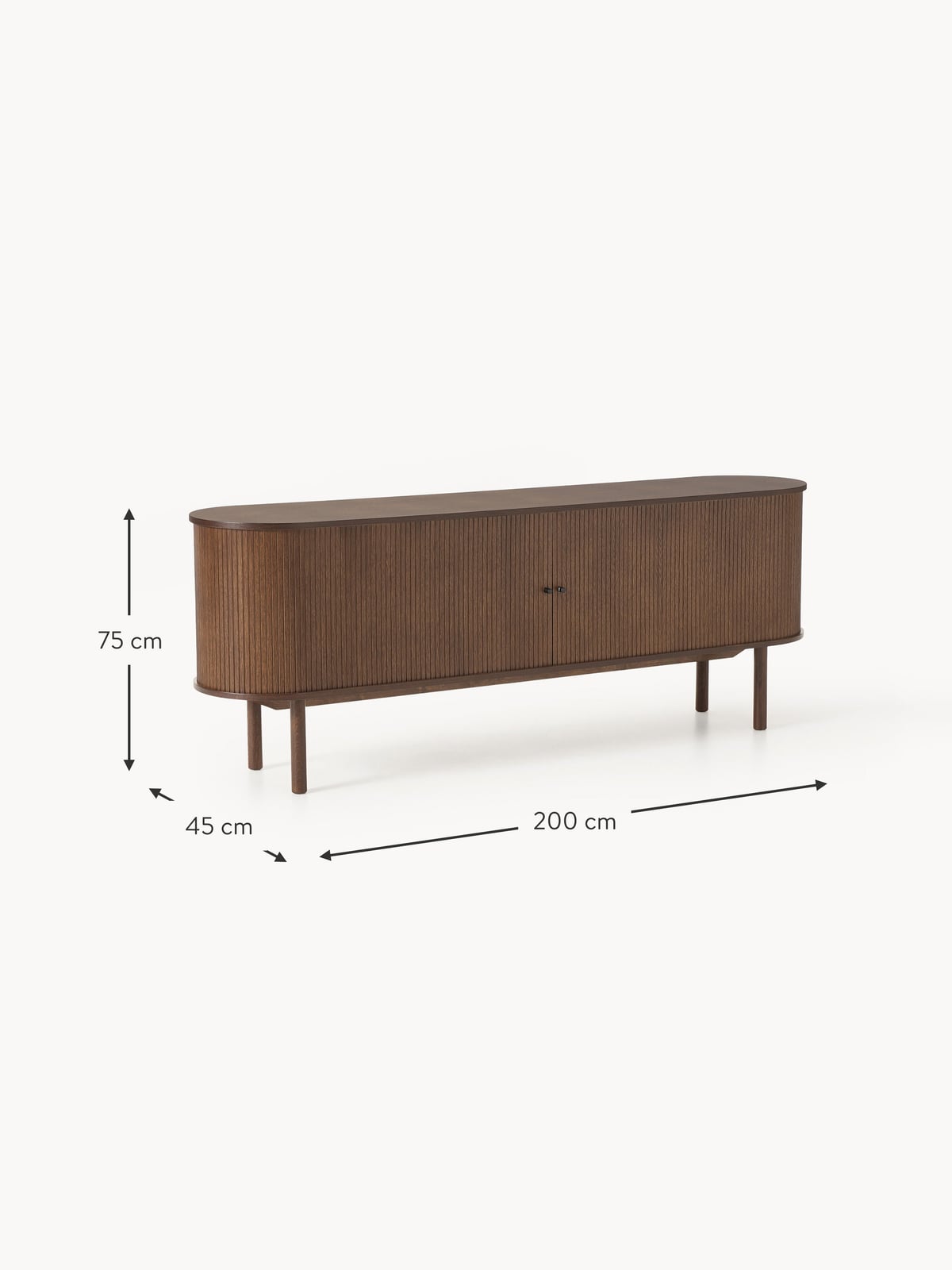Delamere XL Sideboard with Fluted Front