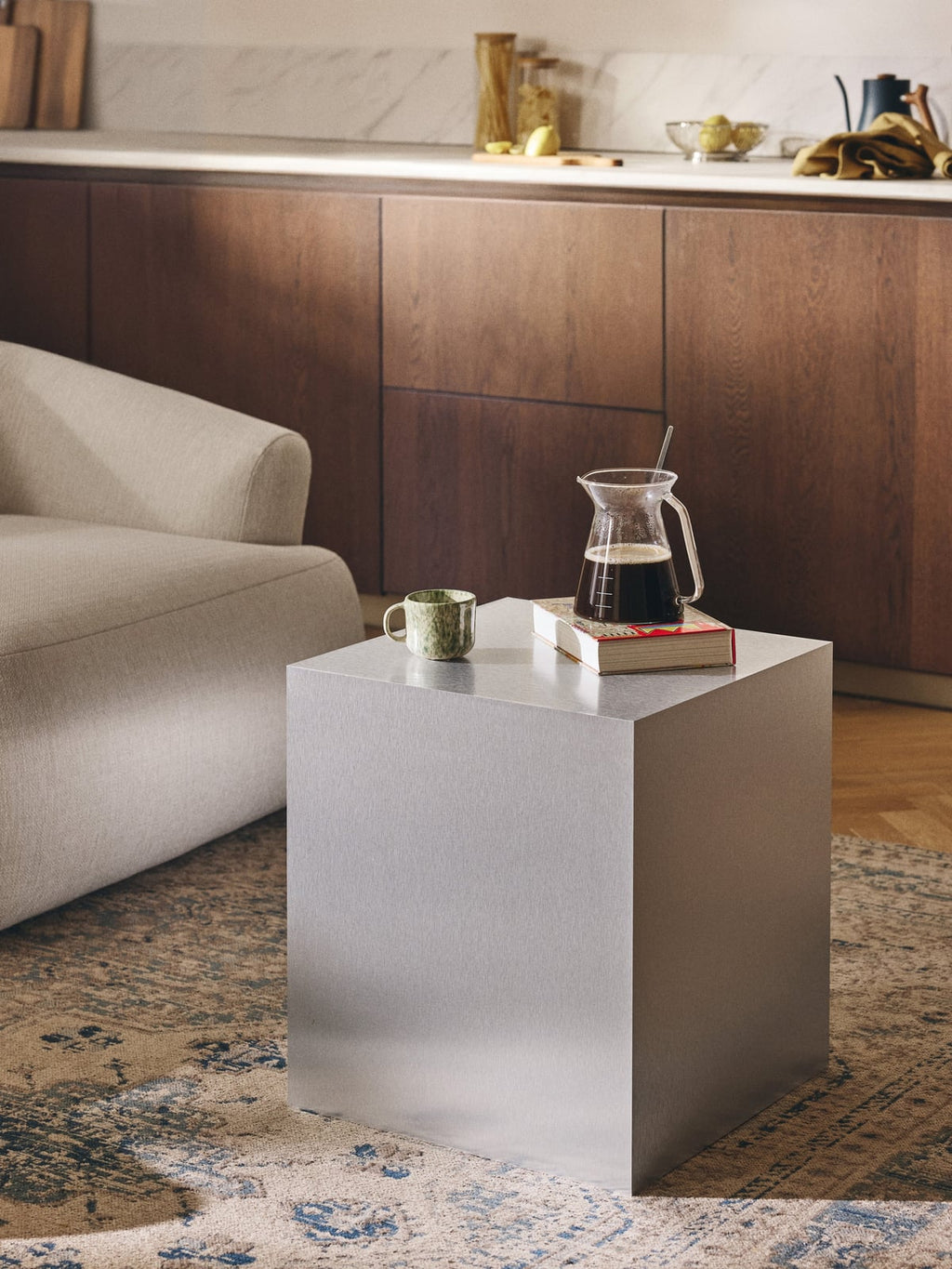 Denholm Metal Effect Side Table