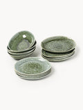 Dufton Handmade Organic Shaped Tableware Set, 4 people, Set of 12