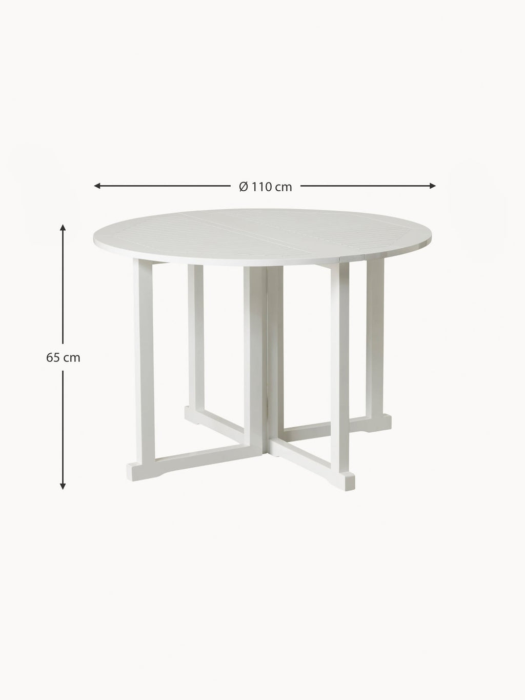 Dunmore Round Folding Garden Table