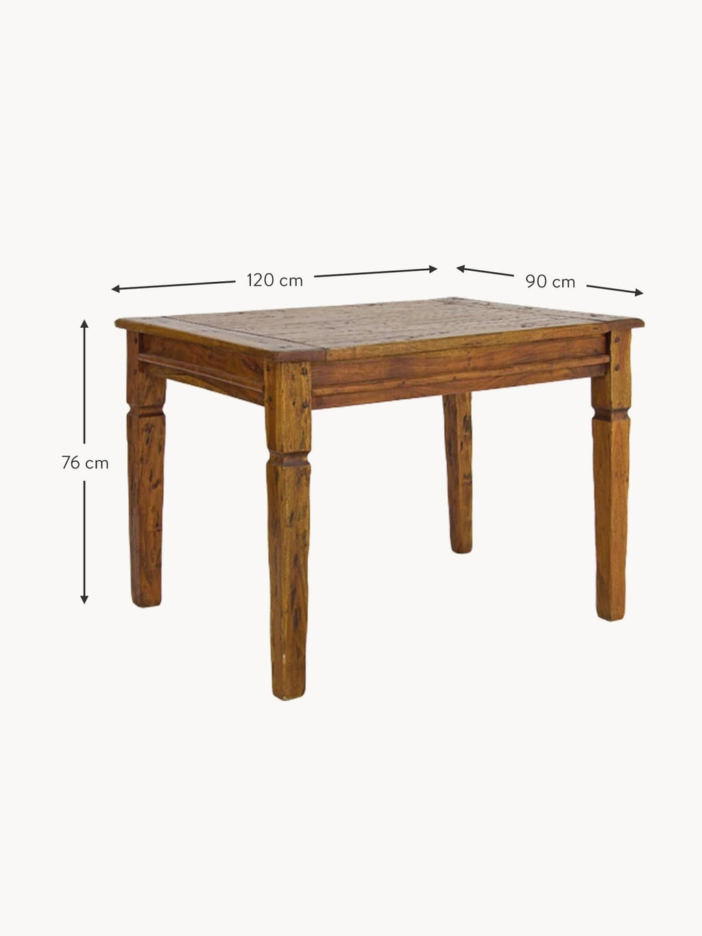 Dunster Extendable Acacia Wood Dining Table, 120 - 200 x 90 cm