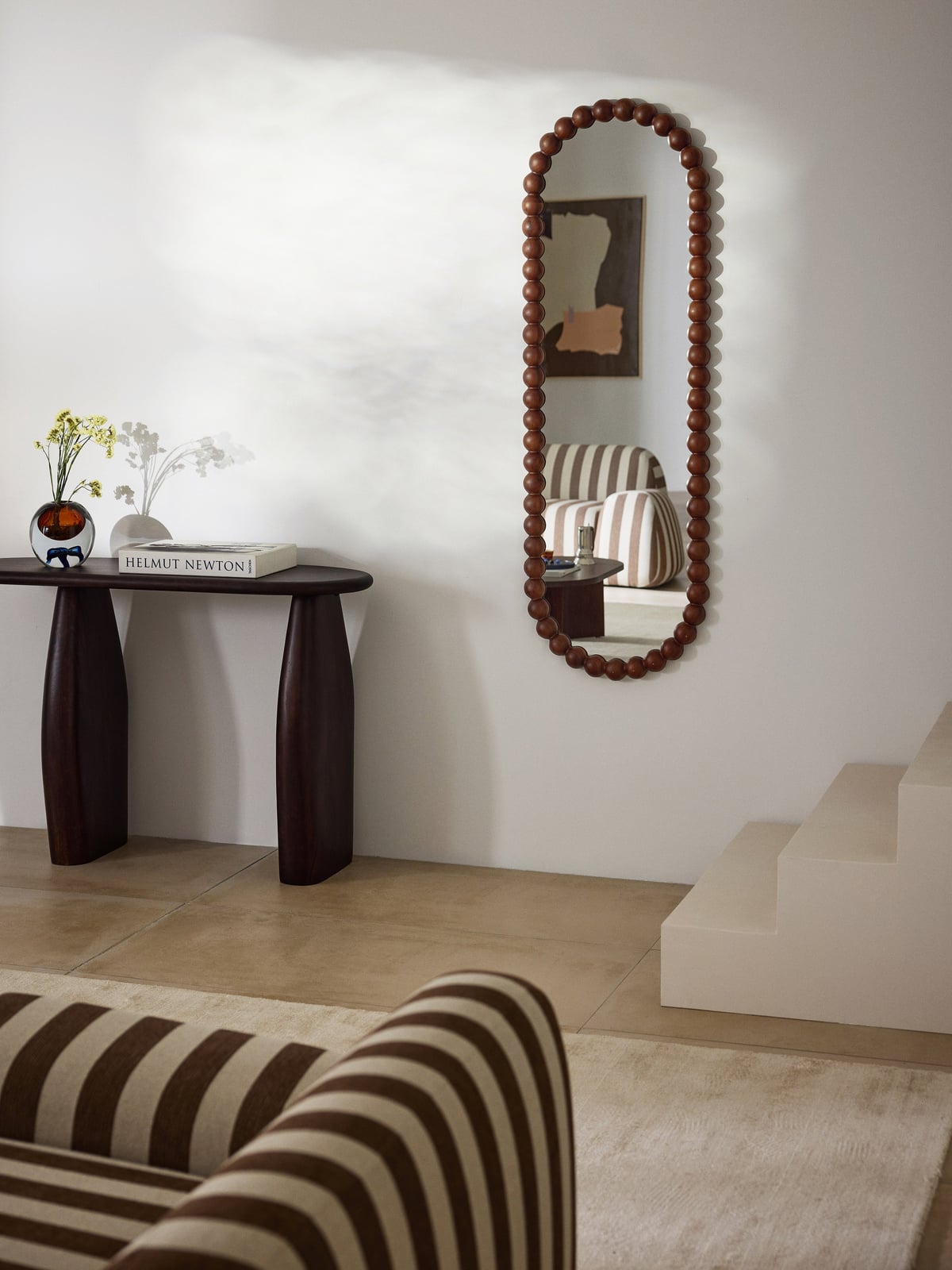 Dunster Full-Length Wall Mirror with Acacia Wood Frame