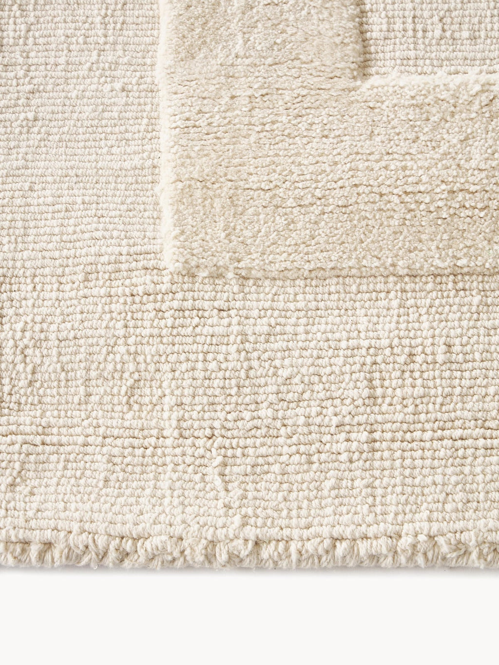 Dunster Hand-Woven High-Low Cotton Rug