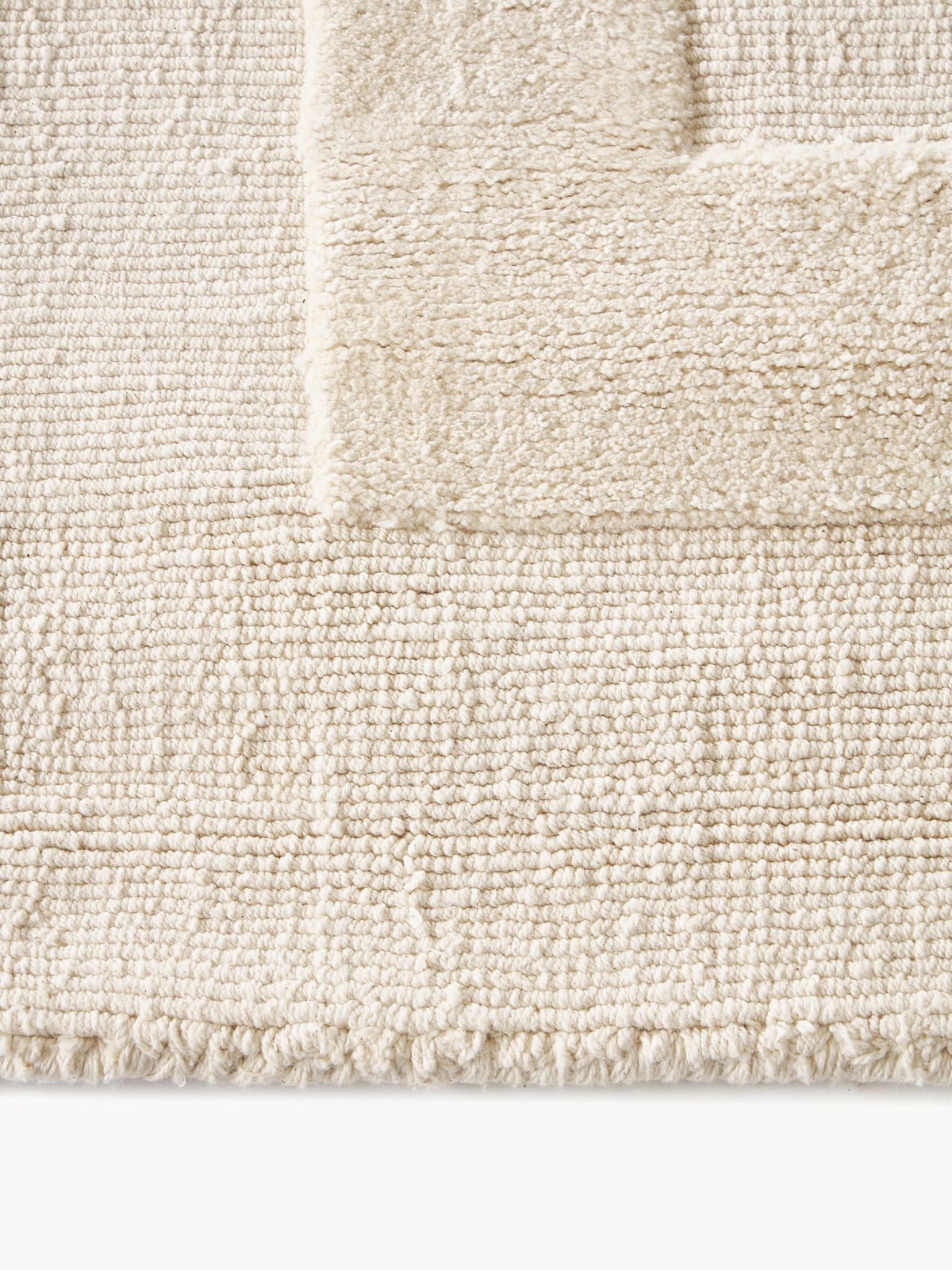 Dunster Hand-Woven High-Low Cotton Rug