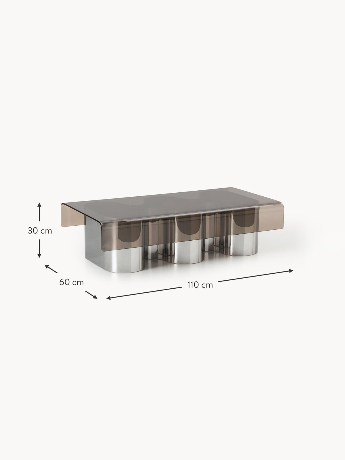 Durnford Coffee Table with Glass Top