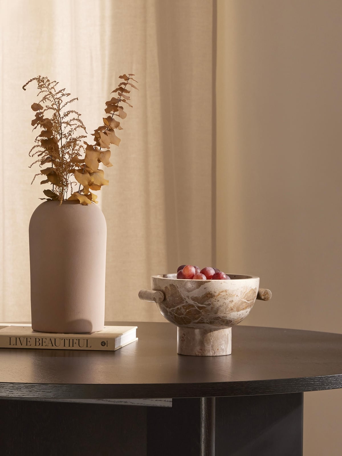 Eastnor Marble Decorative Bowl, H 15 cm