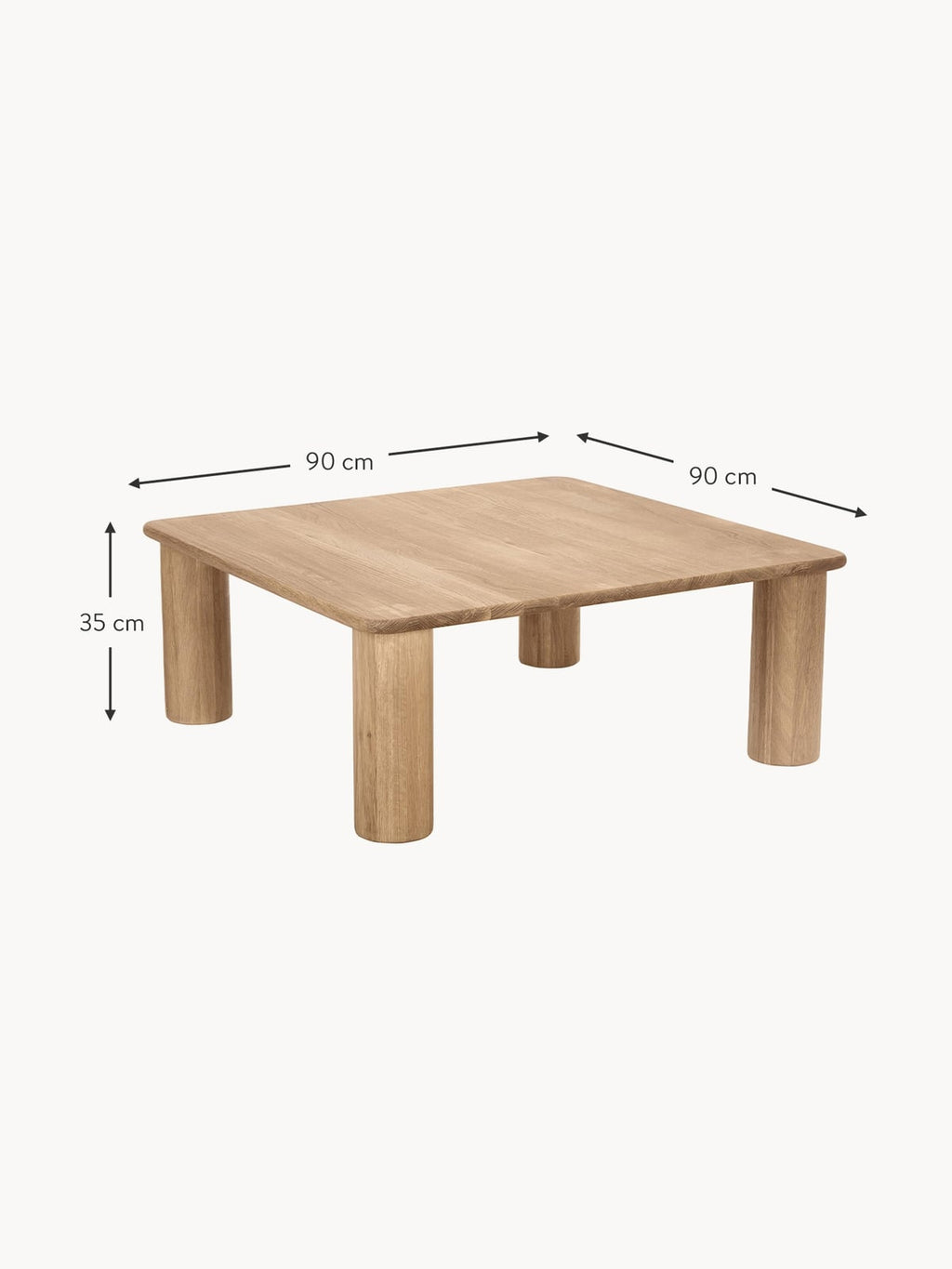 Eastnor Oak Wood Coffee Table