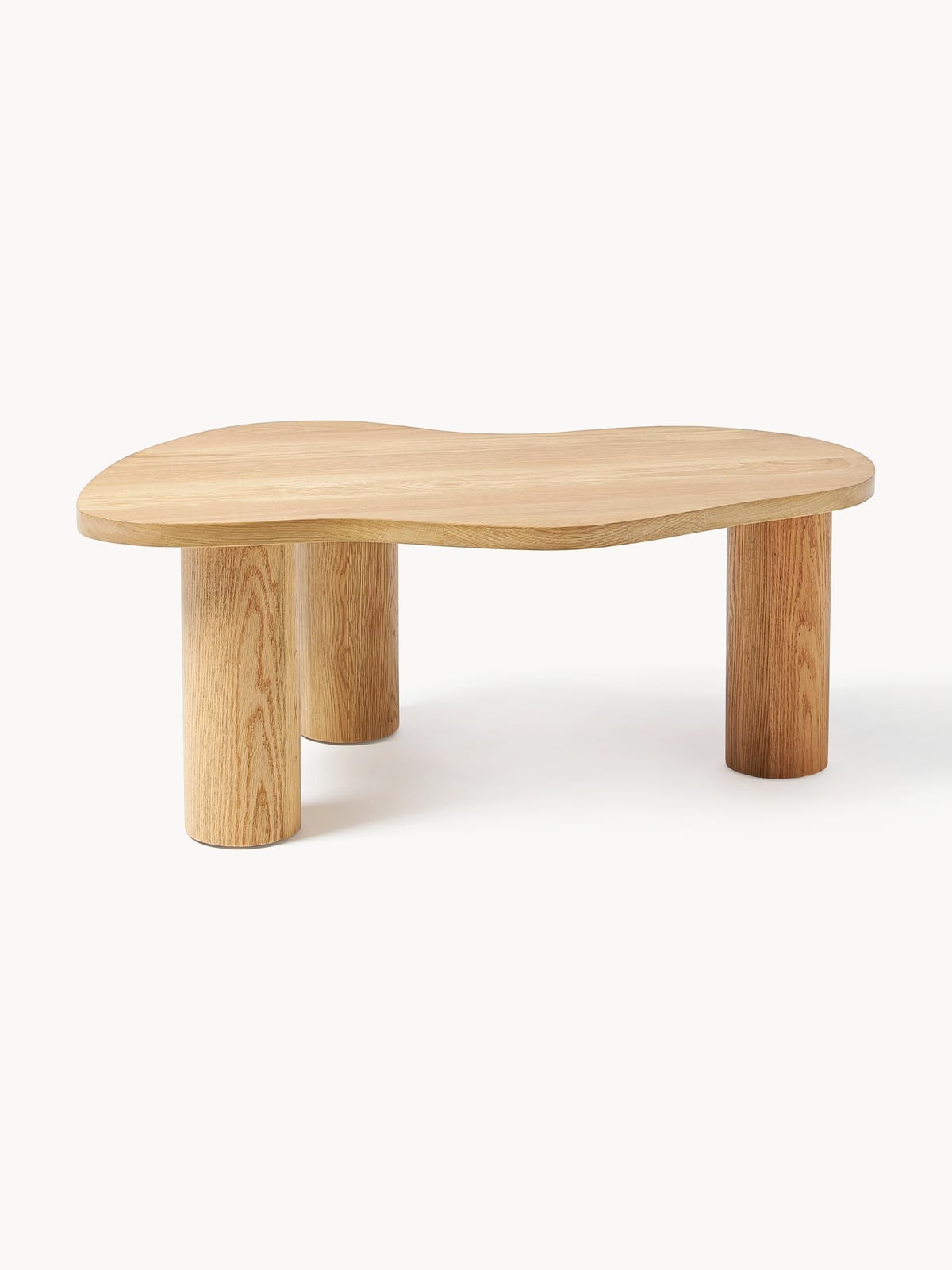 Eastnor Oak Wood Coffee Table in Organic Shape