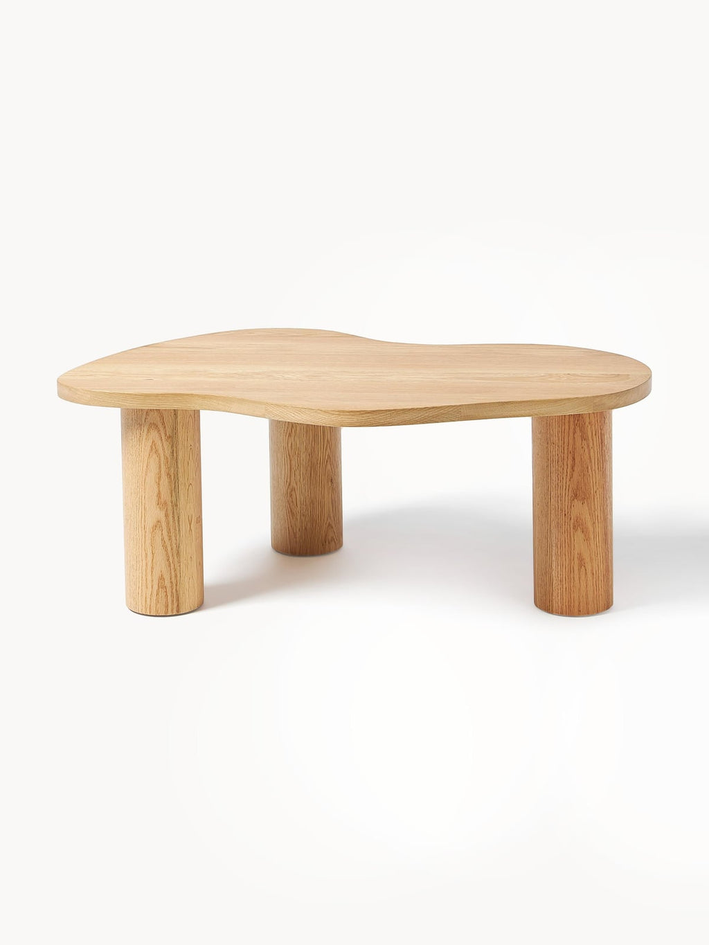 Eastnor Oak Wood Coffee Table in Organic Shape