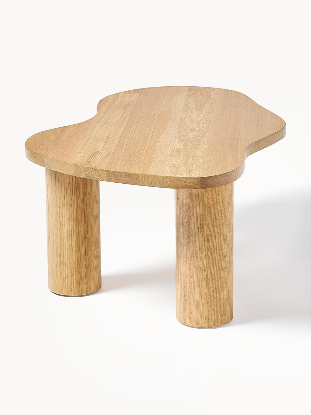 Eastnor Oak Wood Coffee Table in Organic Shape