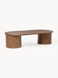Eastnor Oval Oak Wood Coffee Table