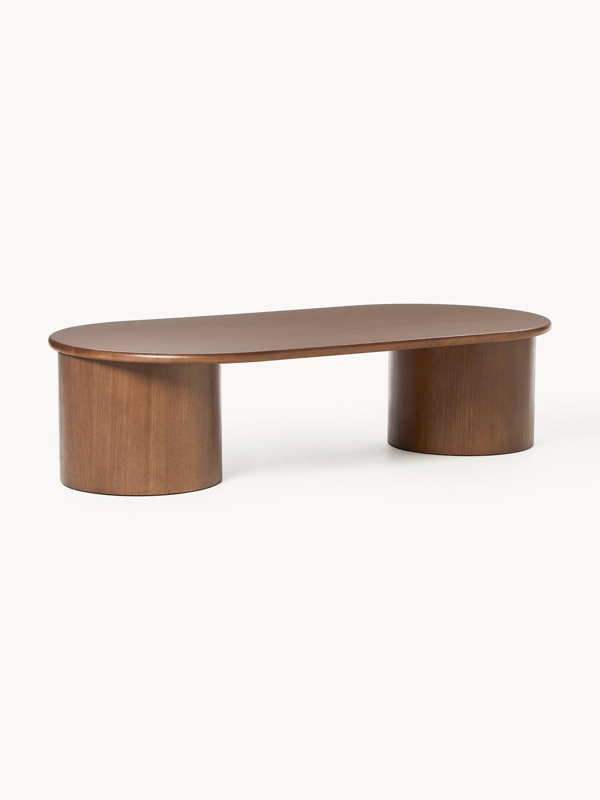 Eastnor Oval Oak Wood Coffee Table