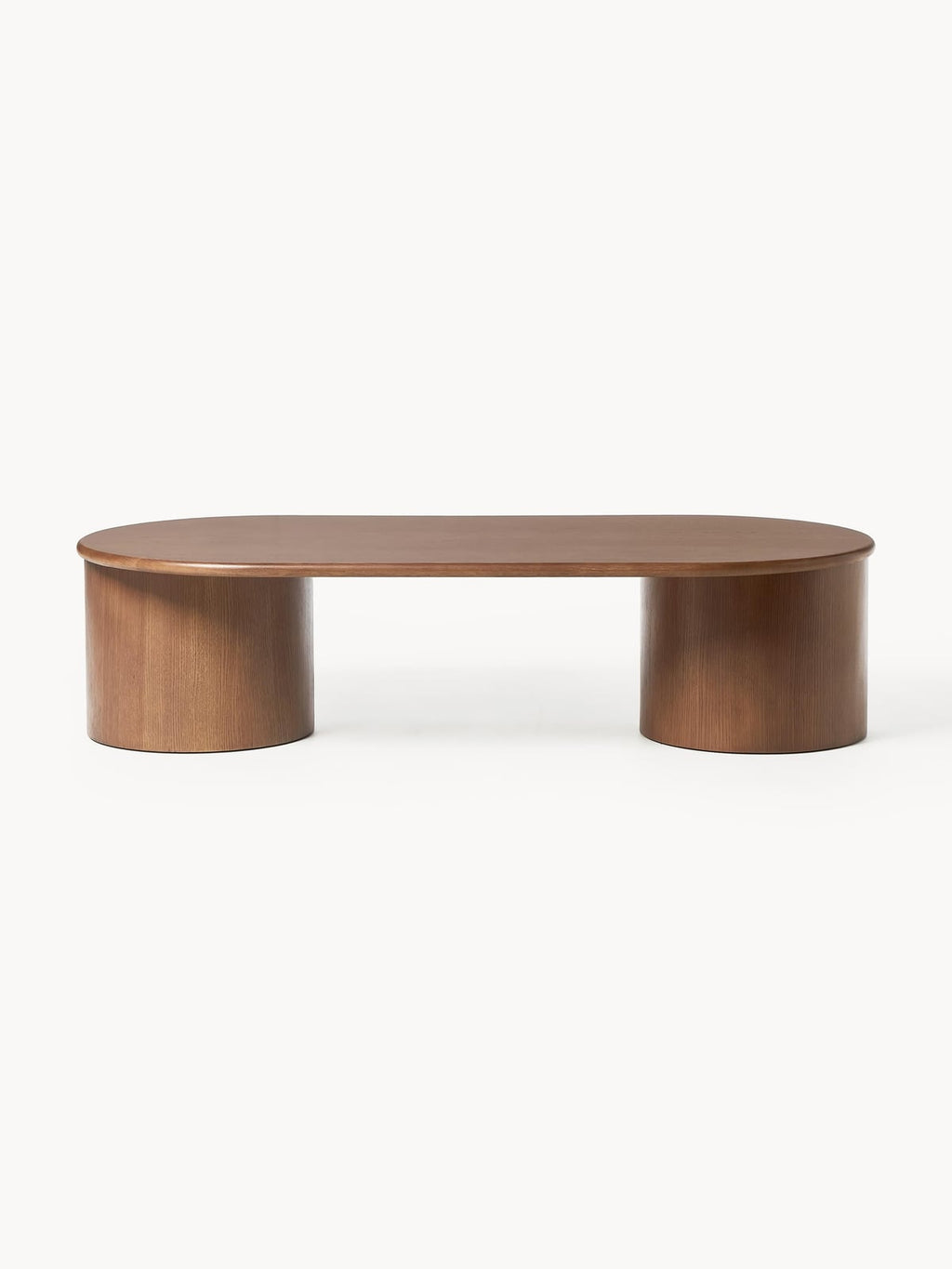Eastnor Oval Oak Wood Coffee Table