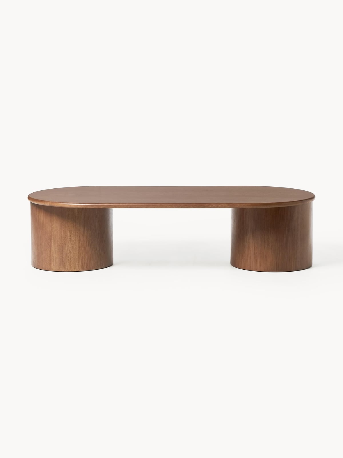 Eastnor Oval Oak Wood Coffee Table