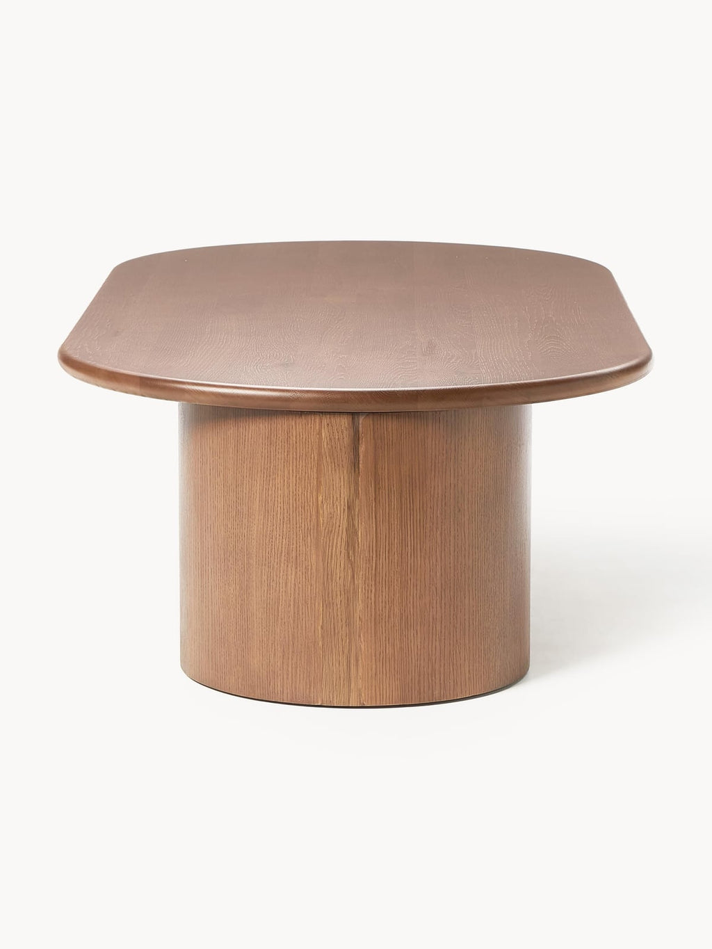 Eastnor Oval Oak Wood Coffee Table