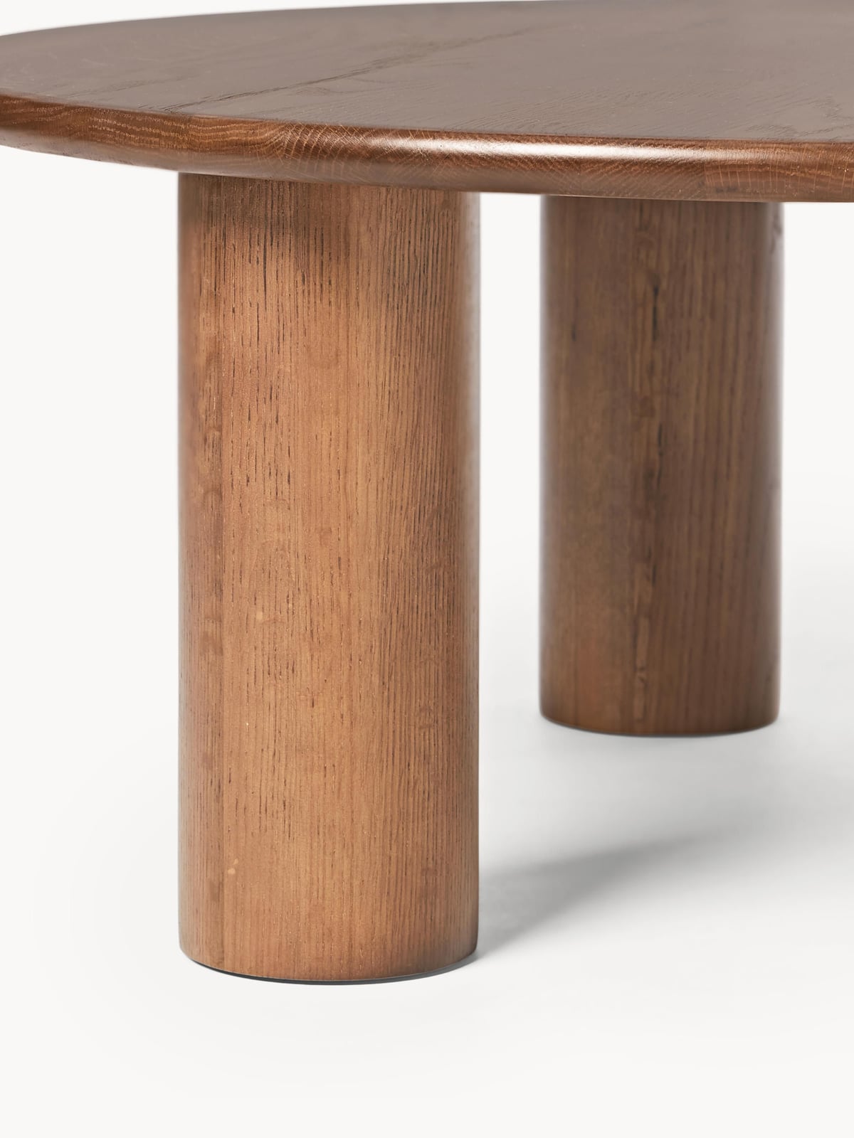 Eastnor Round Oak Wood Coffee Table