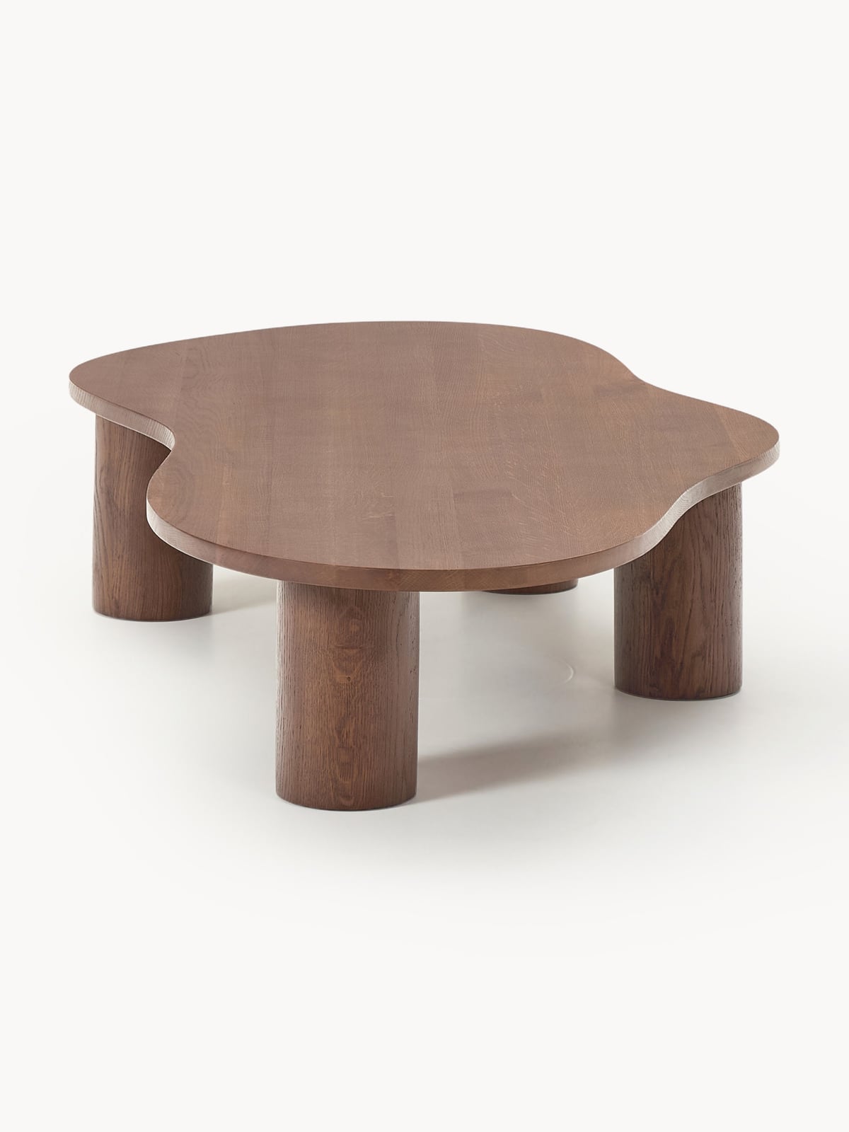 Eastnor XL Oak Wood Coffee Table in Organic Shape