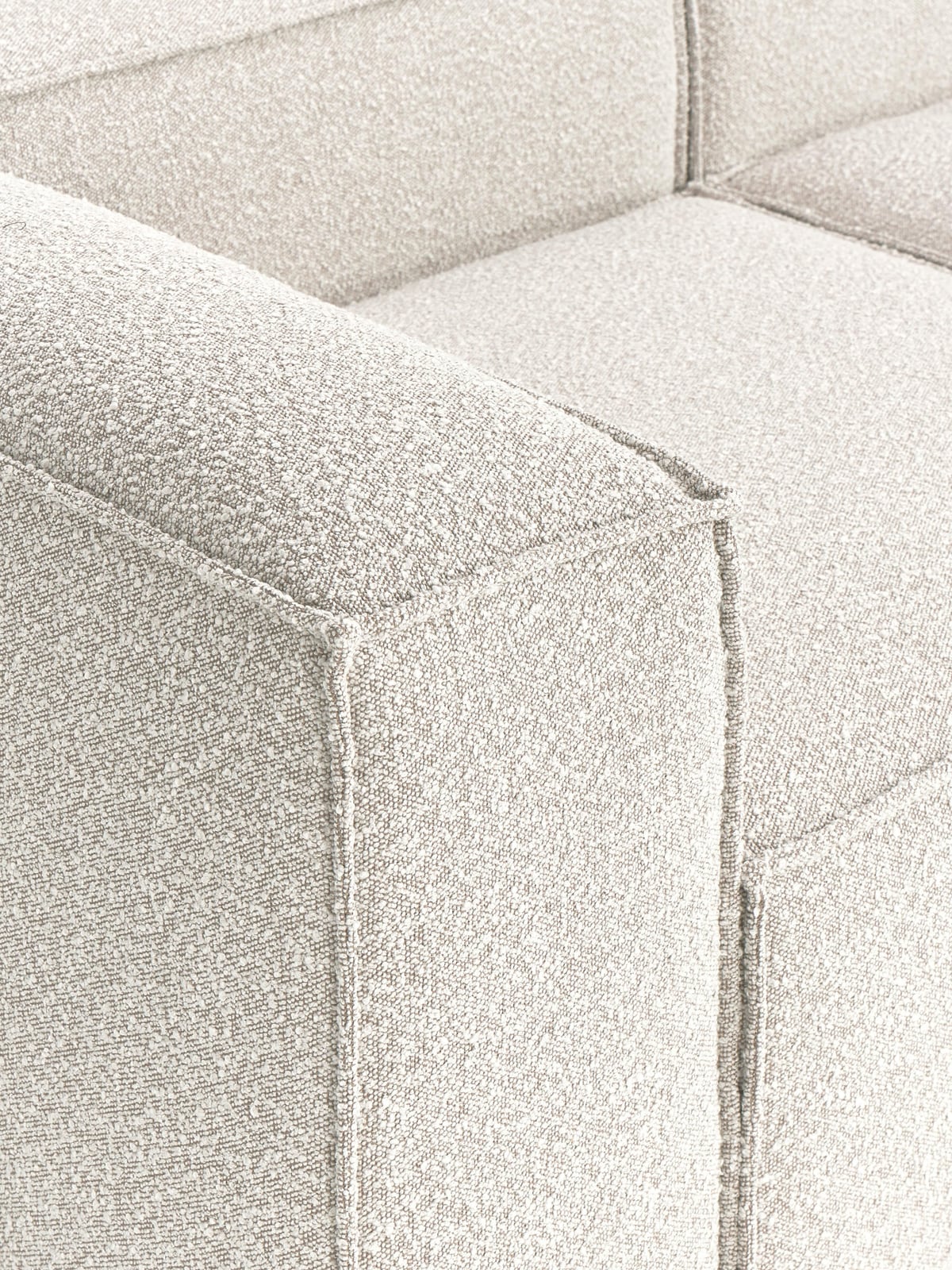 Edenhall Bouclé Modular Corner Sofa (4-seater)